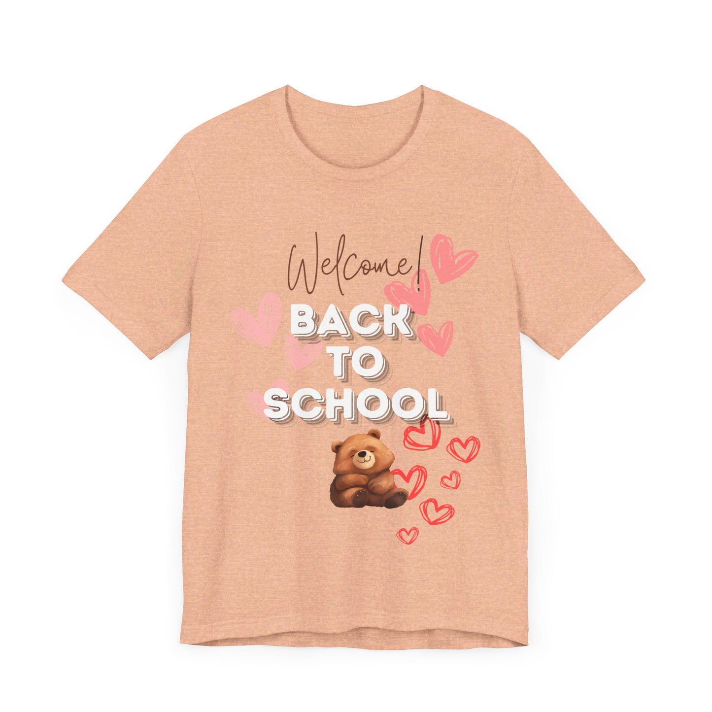 Welcome Back To School Girl Jersey Short Sleeve Tee
