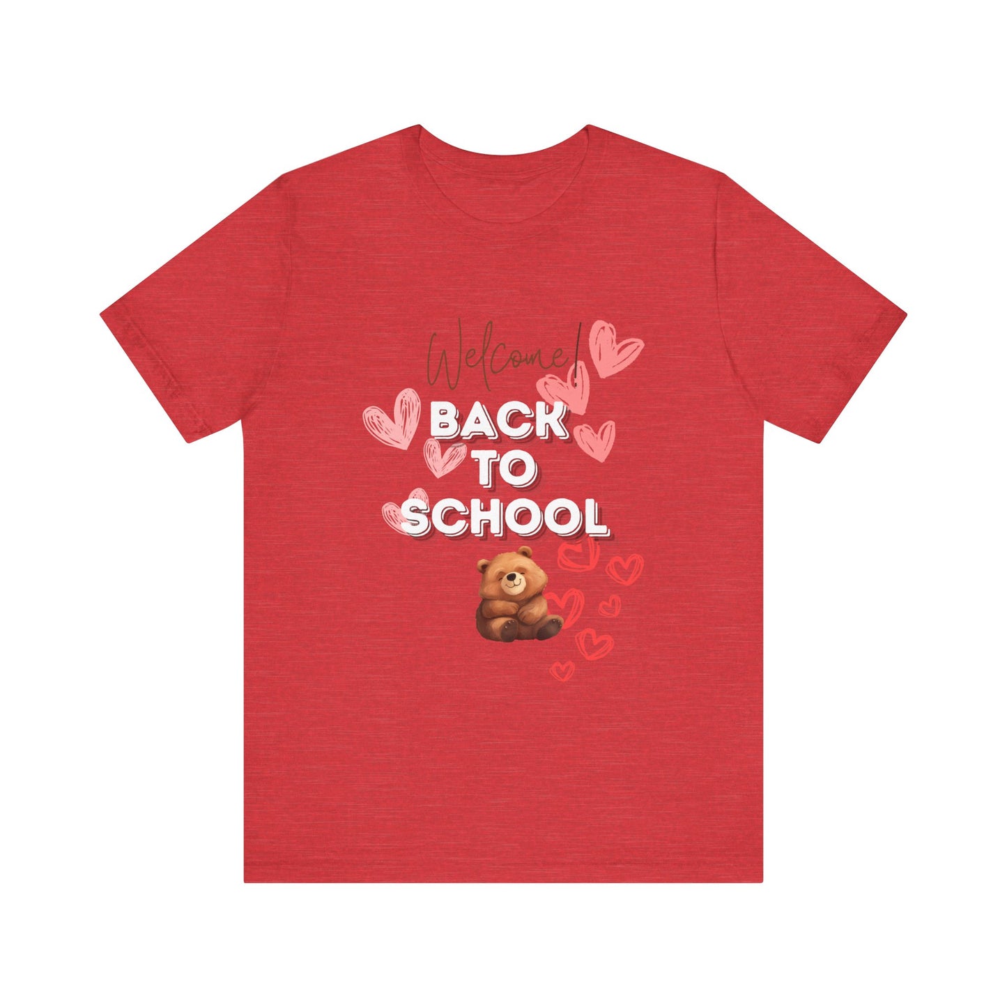 Welcome Back To School Girl Jersey Short Sleeve Tee