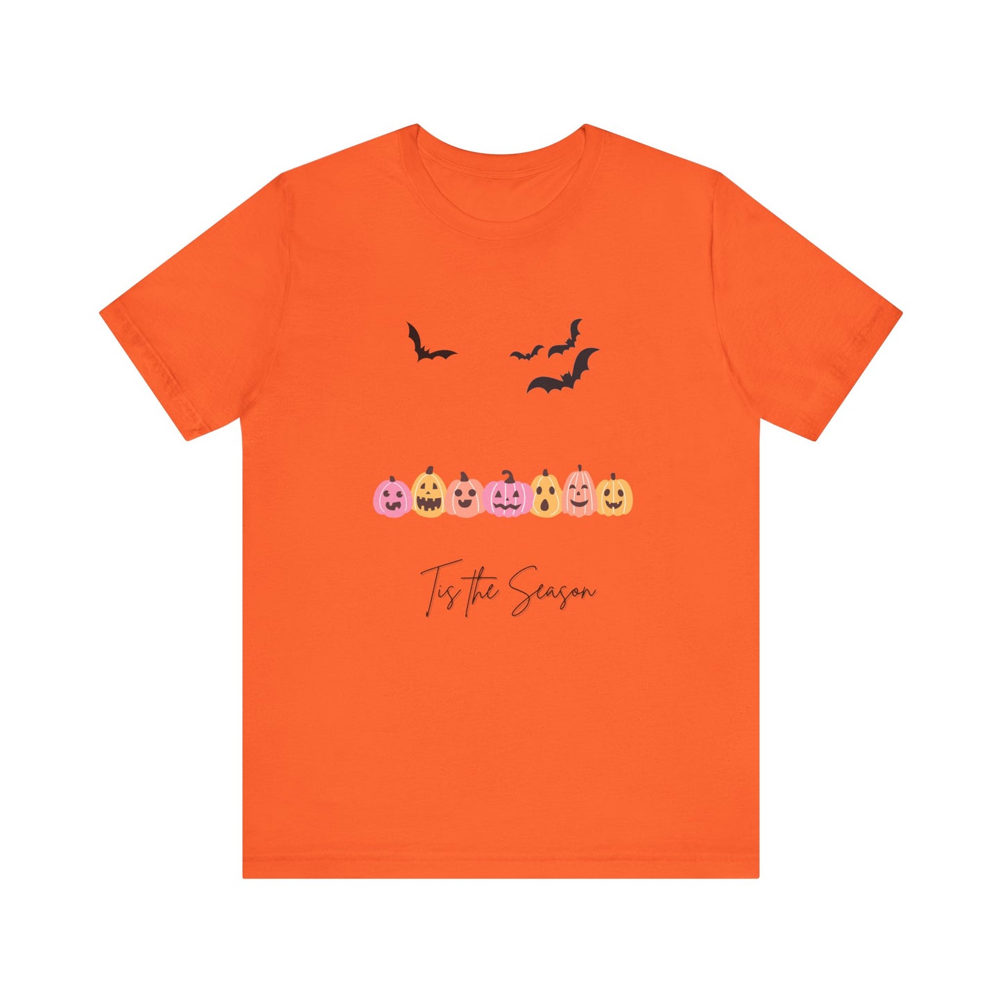Tis The Season Halloween Pink Unisex Jersey Short Sleeve Tee