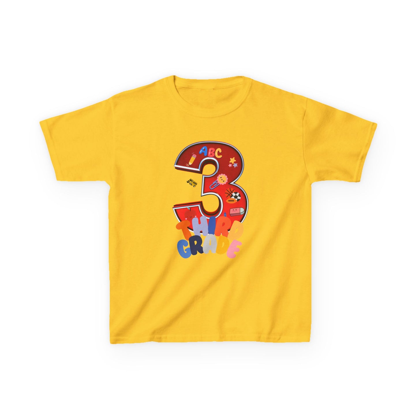 3rd Grade Heavy Cotton™ Tee,ThirdGrade,3rdGradeLife,BackToSchool,KidsSchoolShirts,ElementarySchool,ProudThirdGrader,ThirdGradeRocks,KidsFashion,HeavyCottonTee,DurableKidsClothes