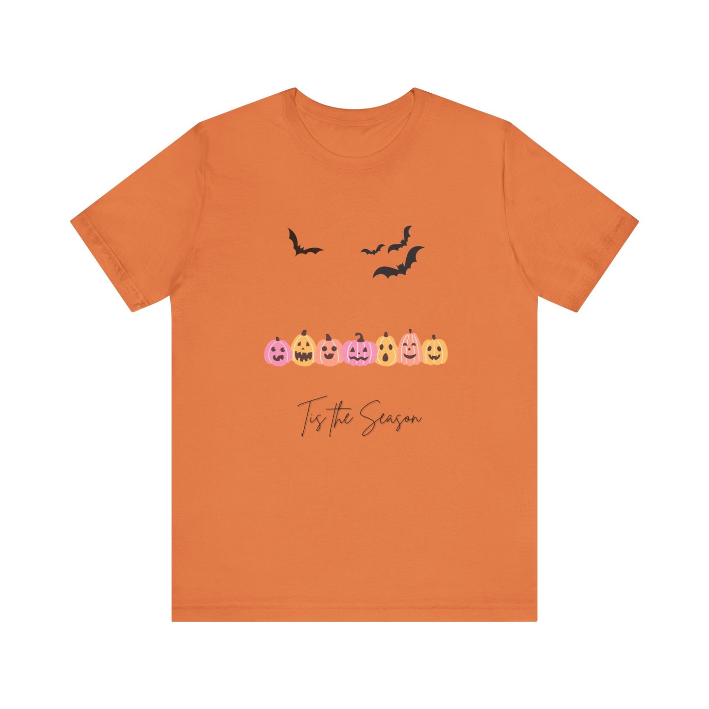 Tis The Season Halloween Pink Unisex Jersey Short Sleeve Tee