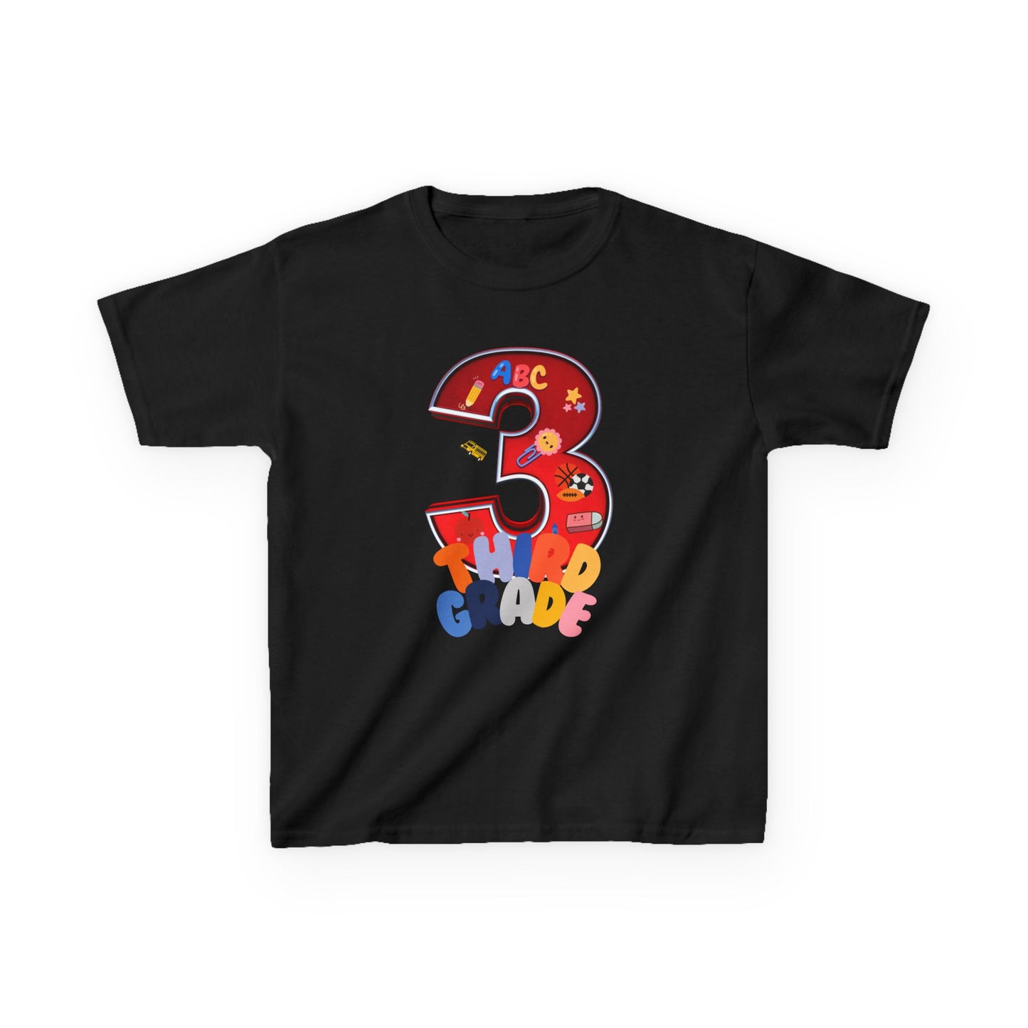 3rd Grade Heavy Cotton™ Tee,ThirdGrade,3rdGradeLife,BackToSchool,KidsSchoolShirts,ElementarySchool,ProudThirdGrader,ThirdGradeRocks,KidsFashion,HeavyCottonTee,DurableKidsClothes
