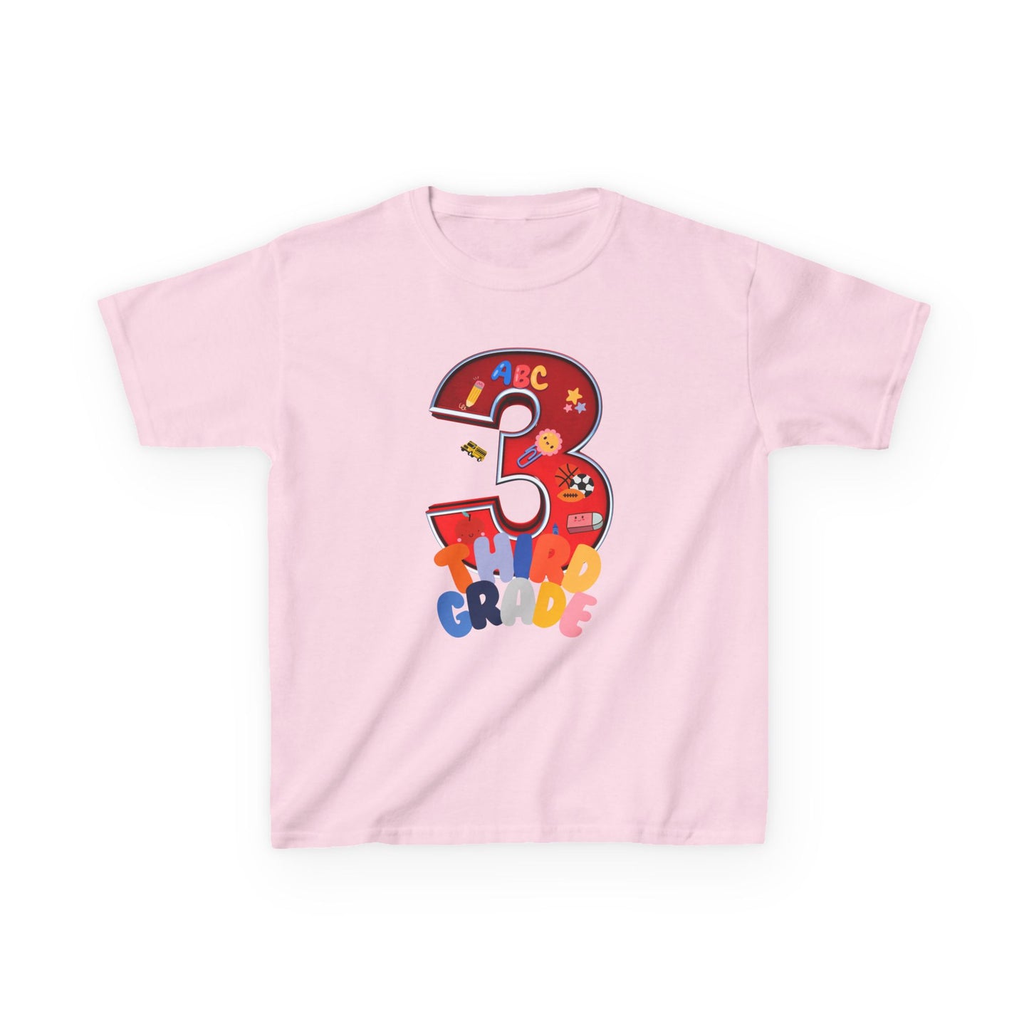 3rd Grade Heavy Cotton™ Tee,ThirdGrade,3rdGradeLife,BackToSchool,KidsSchoolShirts,ElementarySchool,ProudThirdGrader,ThirdGradeRocks,KidsFashion,HeavyCottonTee,DurableKidsClothes