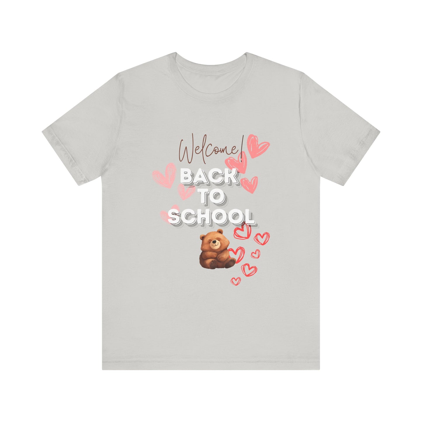 Welcome Back To School Girl Jersey Short Sleeve Tee