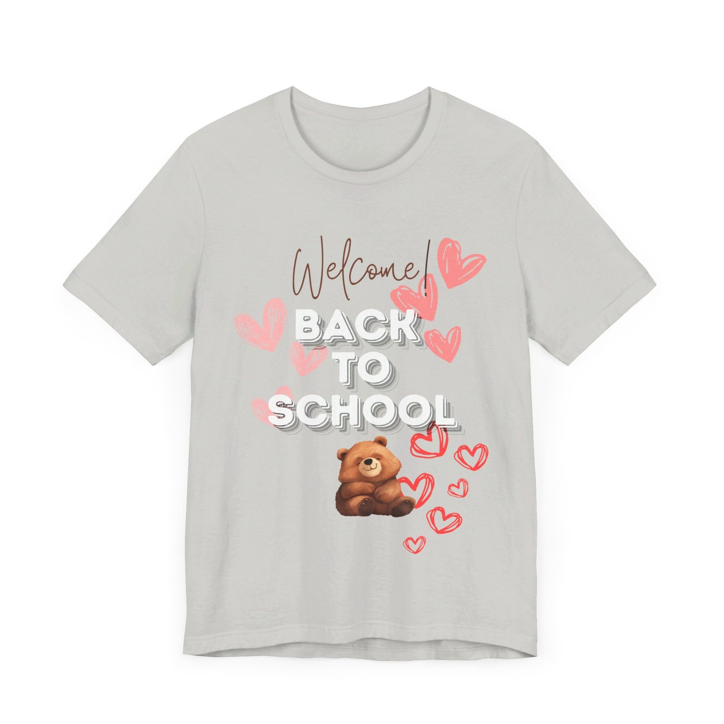 Welcome Back To School Girl Jersey Short Sleeve Tee