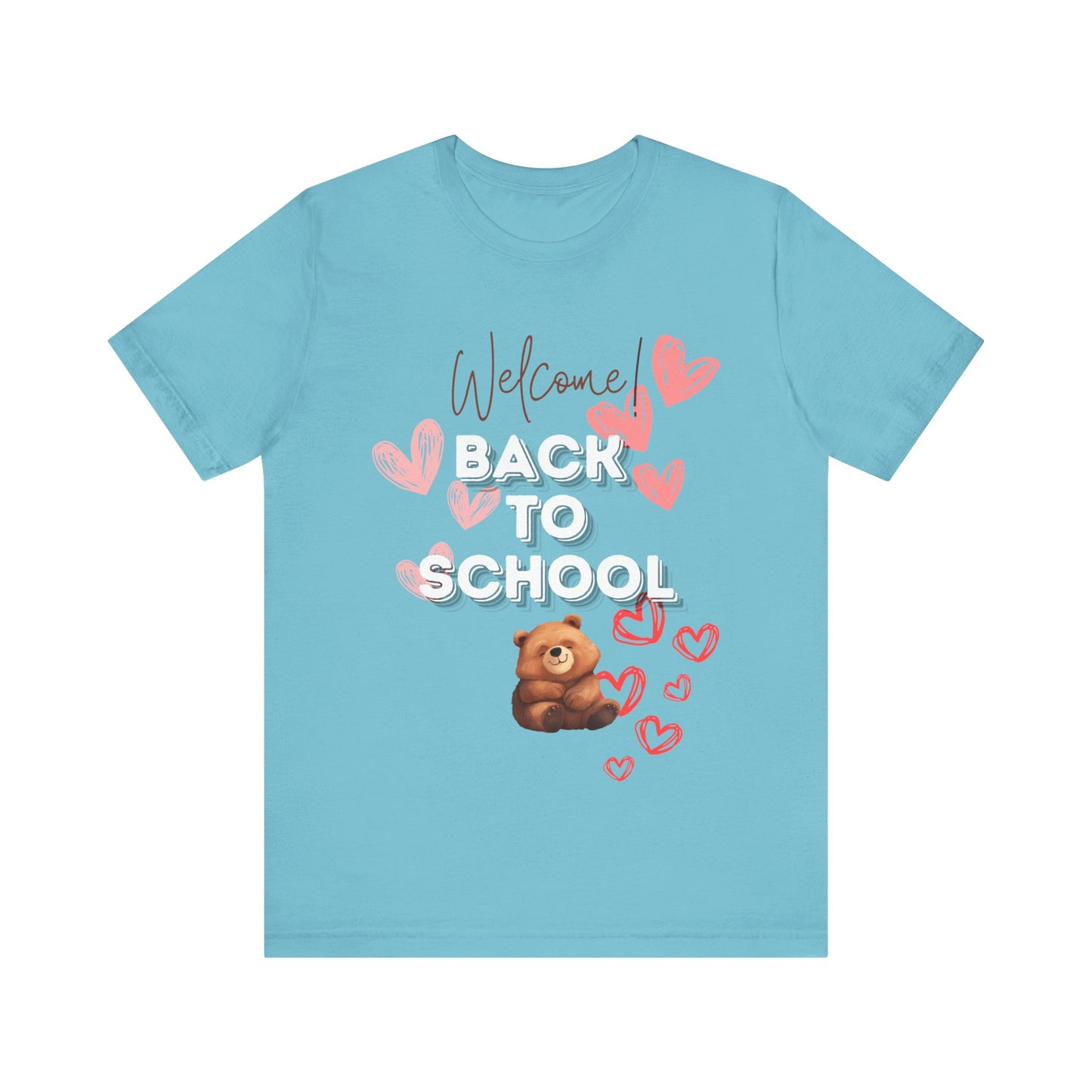 Welcome Back To School Girl Jersey Short Sleeve Tee