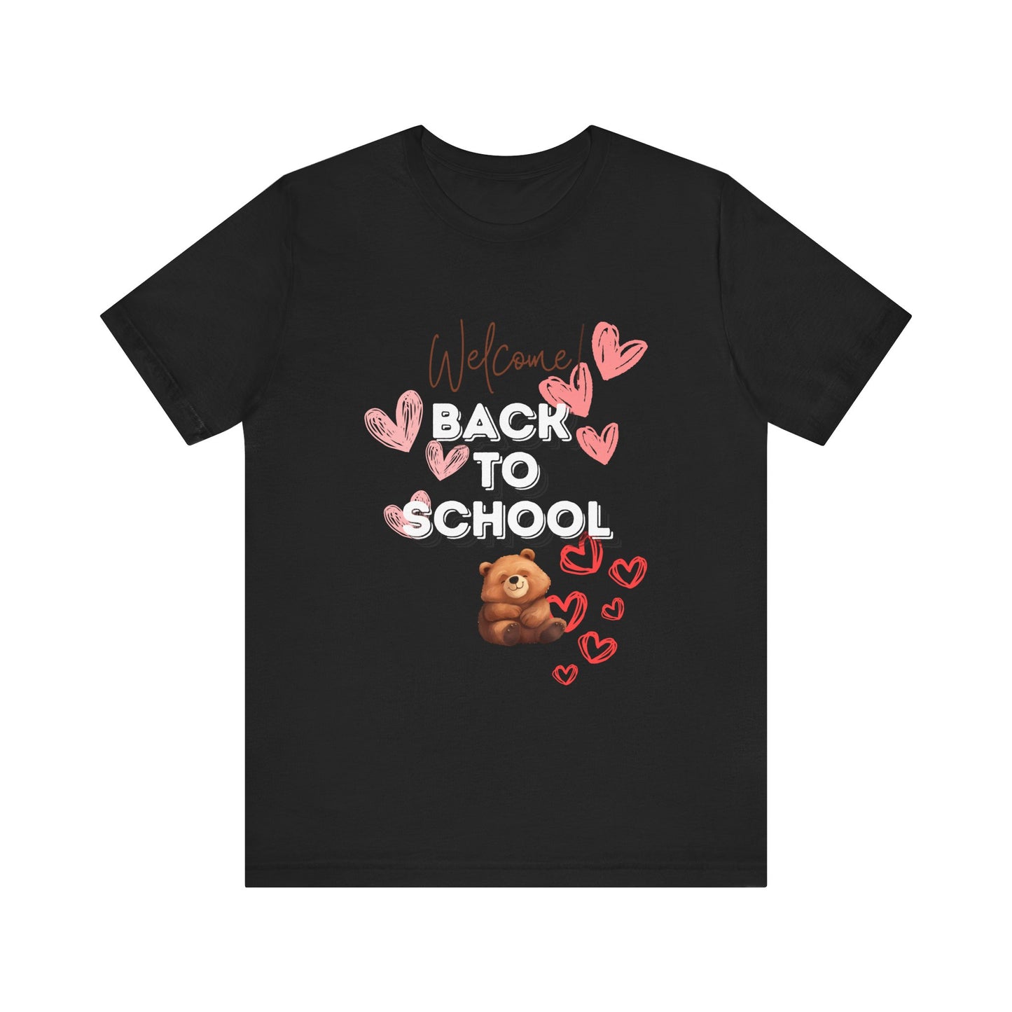 Welcome Back To School Girl Jersey Short Sleeve Tee