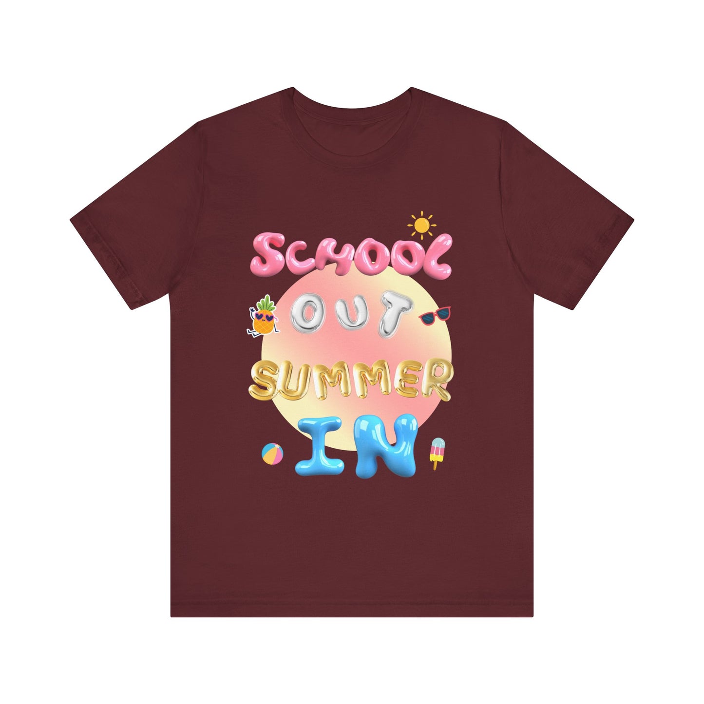 School Out Summer In Jersey Short Sleeve Tee- SummerVibes