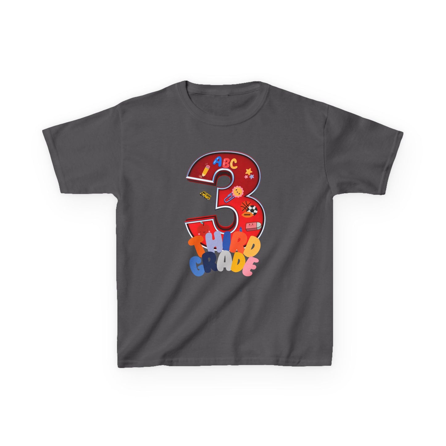 3rd Grade Heavy Cotton™ Tee,ThirdGrade,3rdGradeLife,BackToSchool,KidsSchoolShirts,ElementarySchool,ProudThirdGrader,ThirdGradeRocks,KidsFashion,HeavyCottonTee,DurableKidsClothes