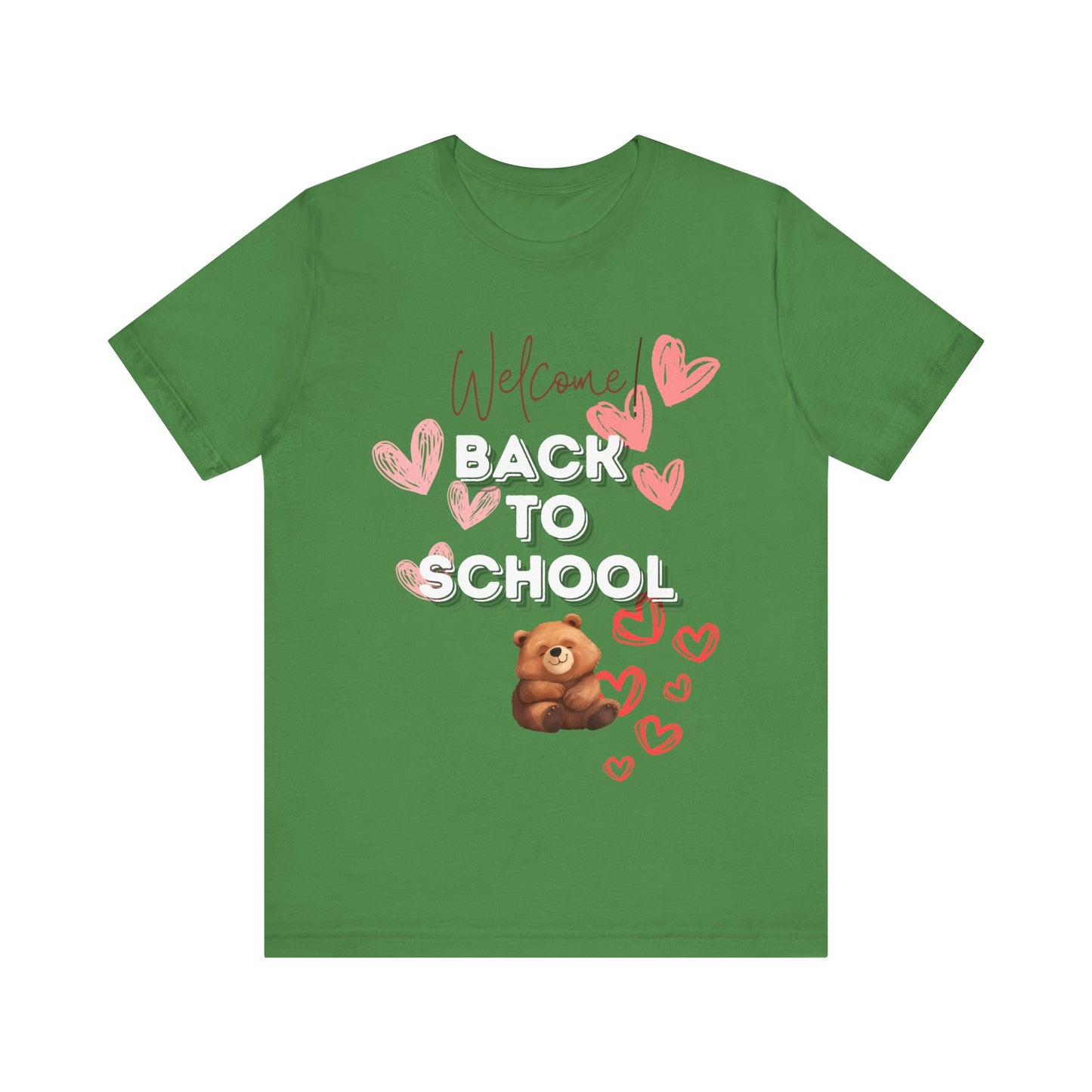 Welcome Back To School Girl Jersey Short Sleeve Tee