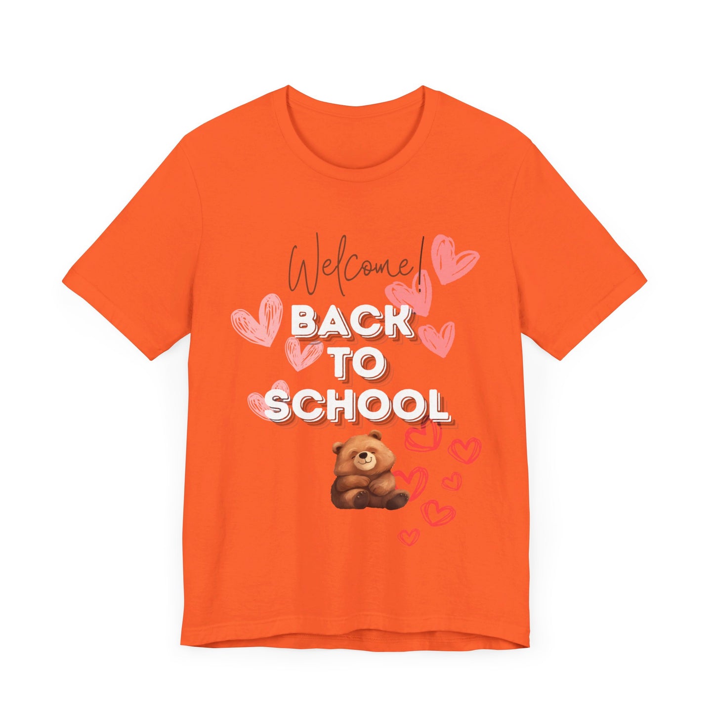 Welcome Back To School Girl Jersey Short Sleeve Tee
