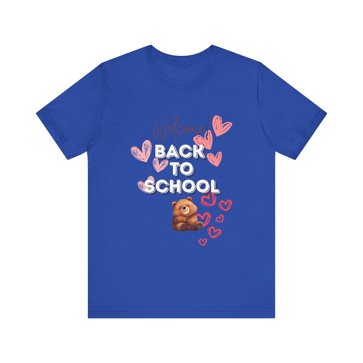 Welcome Back To School Girl Jersey Short Sleeve Tee