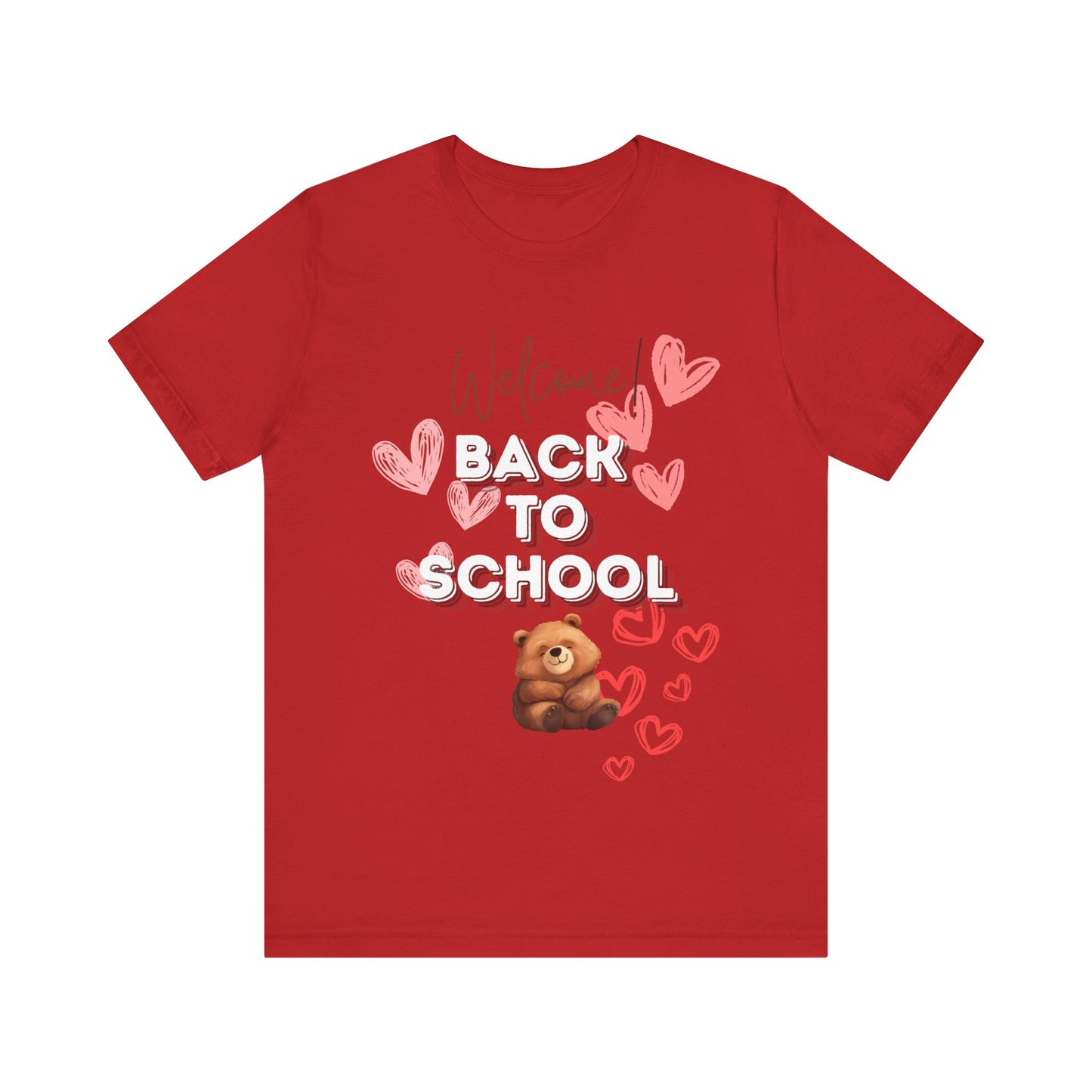 Welcome Back To School Girl Jersey Short Sleeve Tee