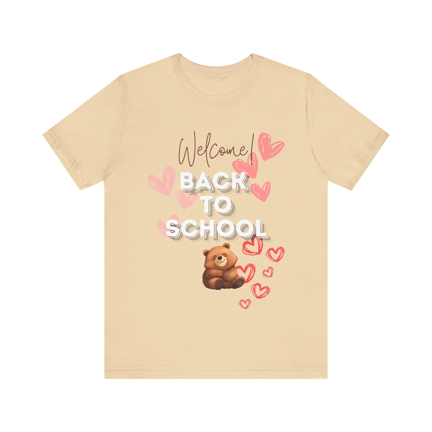 Welcome Back To School Girl Jersey Short Sleeve Tee