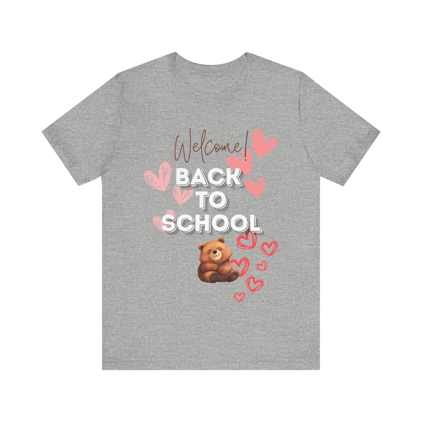 Welcome Back To School Girl Jersey Short Sleeve Tee