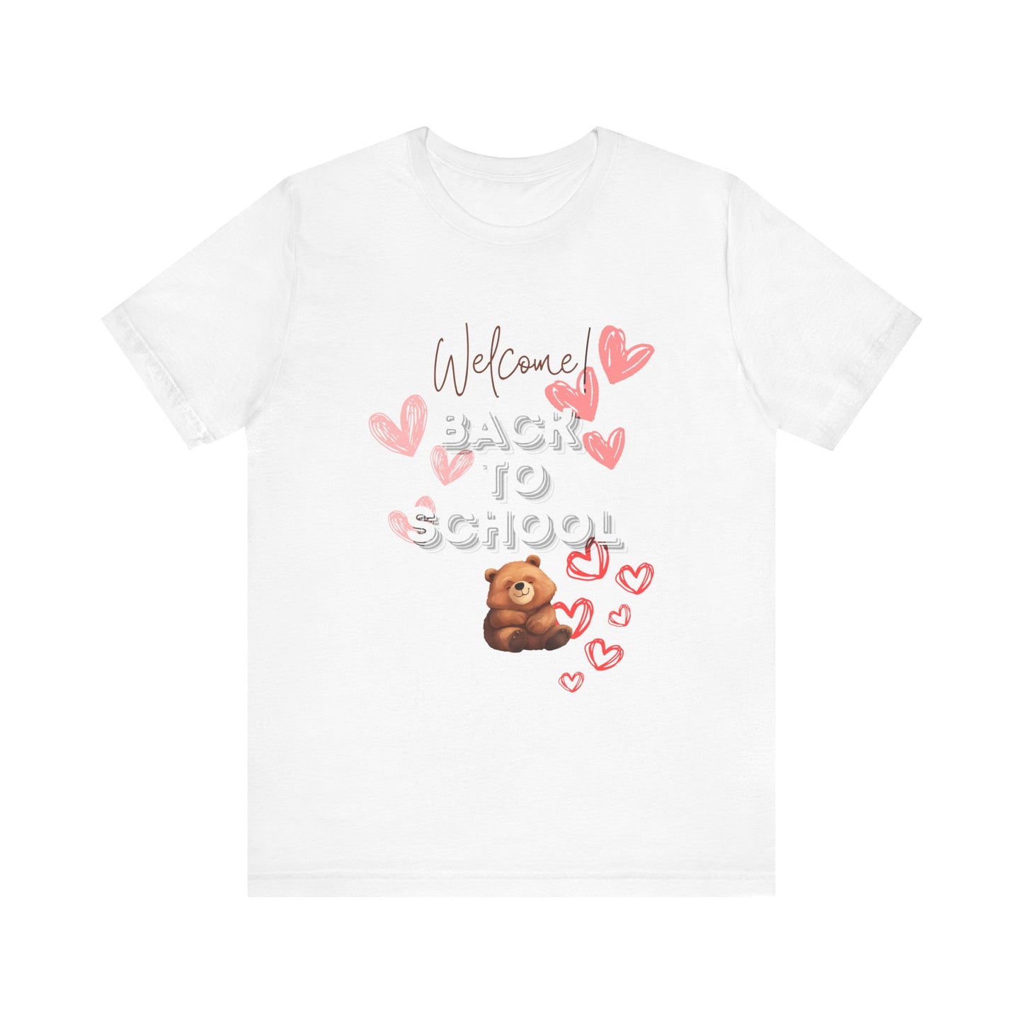 Welcome Back To School Girl Jersey Short Sleeve Tee