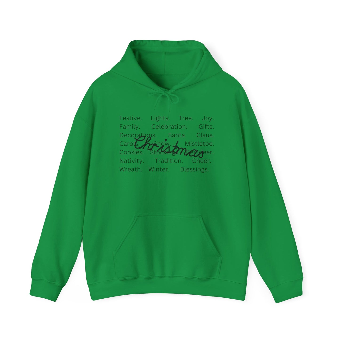 Comfort Colors Christmas Words Hoodie, Christmas Squad Tee, Christmas Vibe Tee, Christmas Outfit, Xmas Holiday Hoodie, Family Christmas Pjs, Hooded Sweatshirt