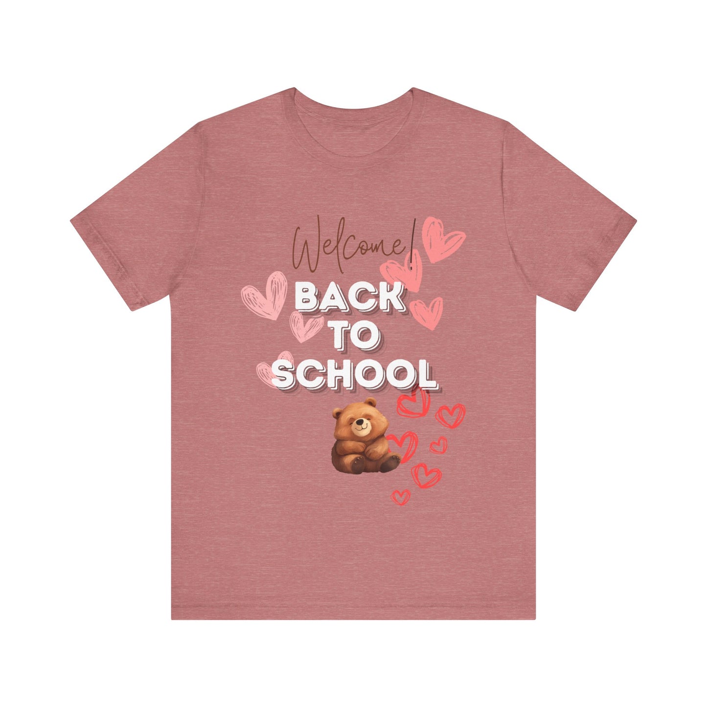 Welcome Back To School Girl Jersey Short Sleeve Tee