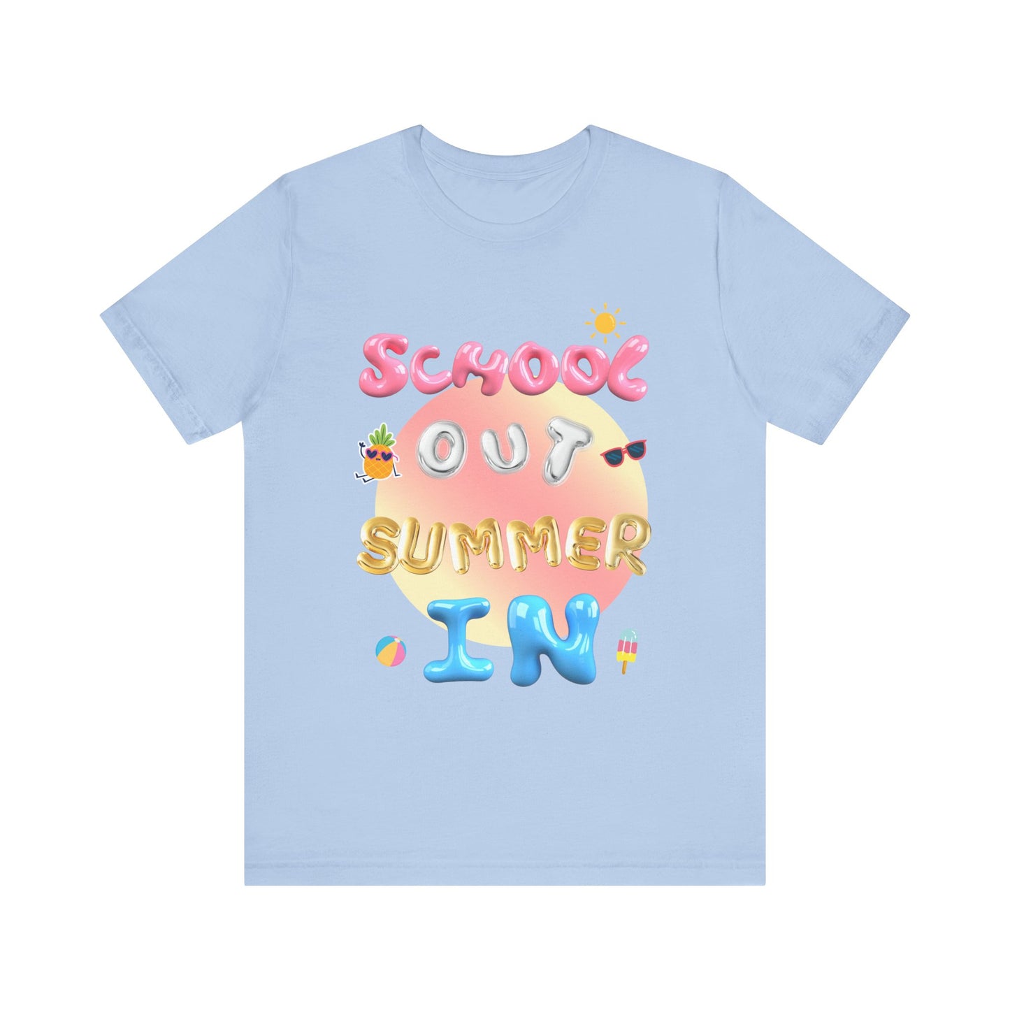 School Out Summer In Jersey Short Sleeve Tee- SummerVibes