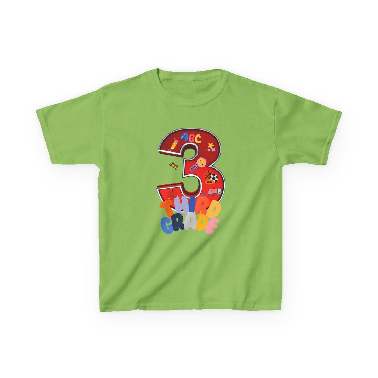 3rd Grade Heavy Cotton™ Tee,ThirdGrade,3rdGradeLife,BackToSchool,KidsSchoolShirts,ElementarySchool,ProudThirdGrader,ThirdGradeRocks,KidsFashion,HeavyCottonTee,DurableKidsClothes