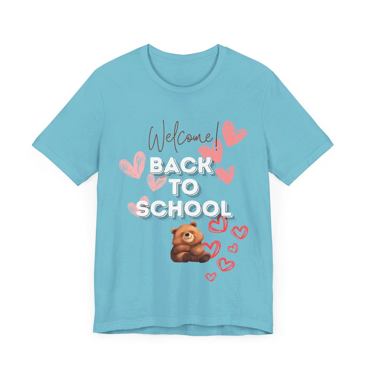 Welcome Back To School Girl Jersey Short Sleeve Tee