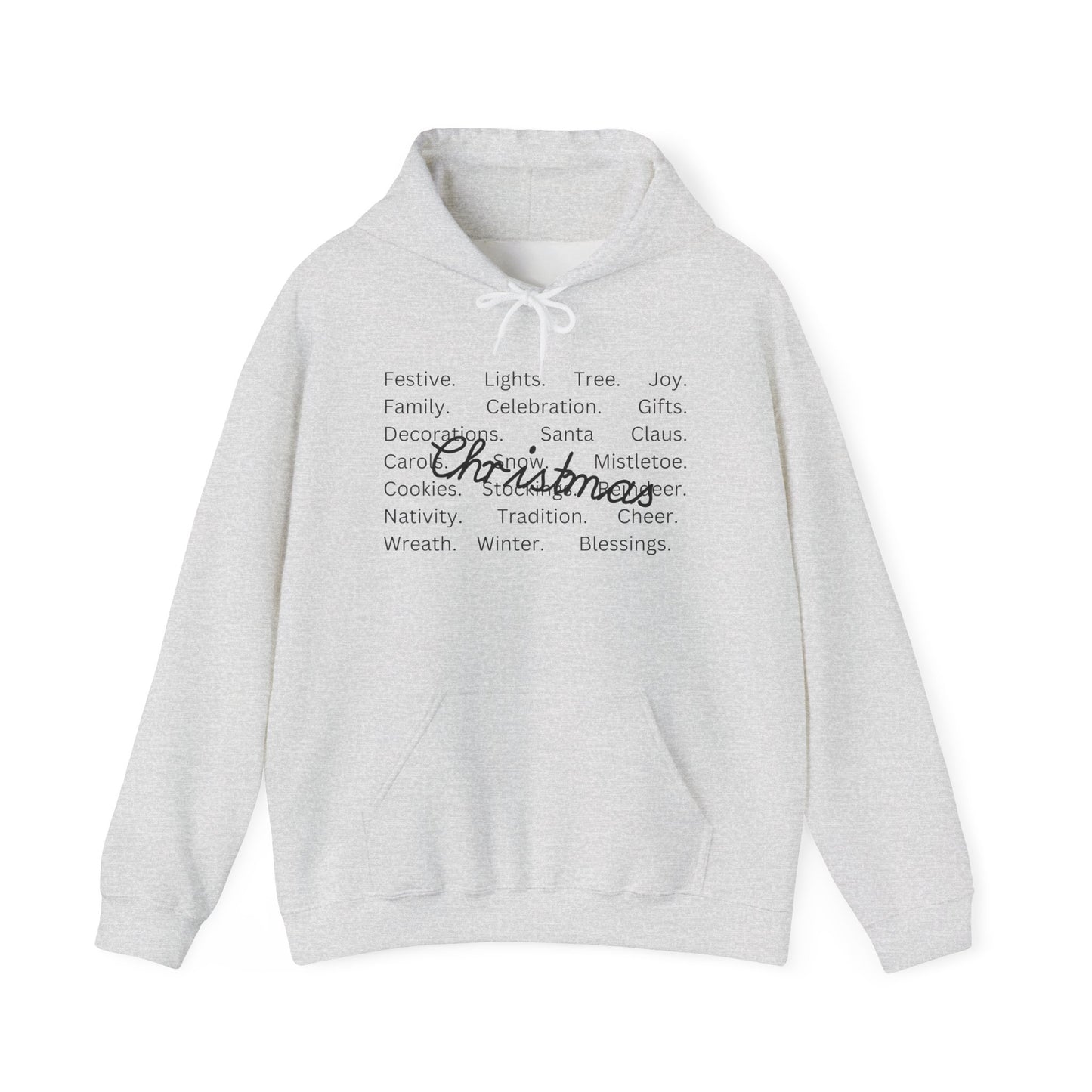 Comfort Colors Christmas Words Hoodie, Christmas Squad Tee, Christmas Vibe Tee, Christmas Outfit, Xmas Holiday Hoodie, Family Christmas Pjs, Hooded Sweatshirt