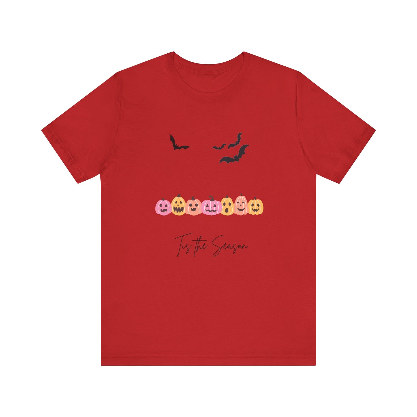Tis The Season Halloween Pink Unisex Jersey Short Sleeve Tee