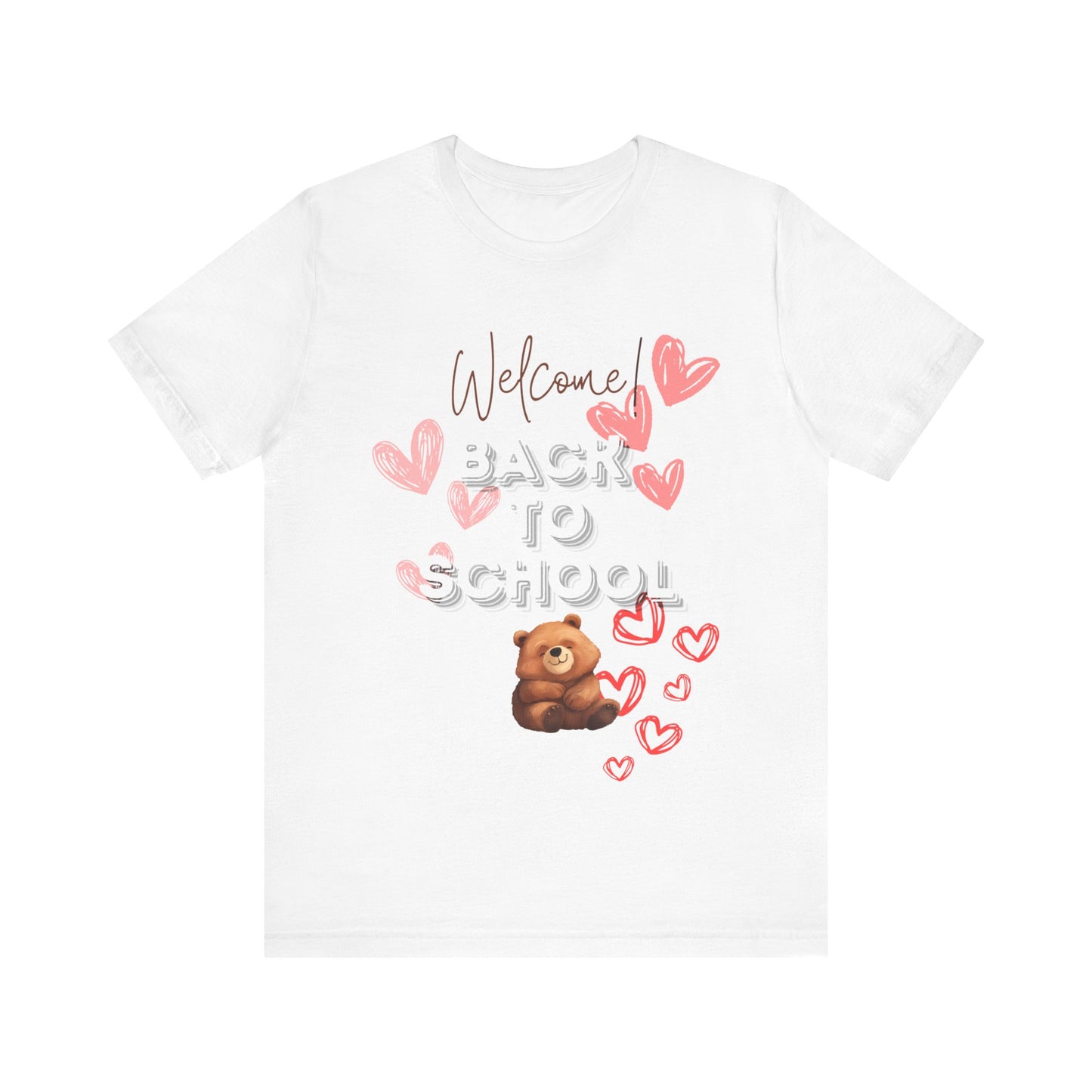 Welcome Back To School Girl Jersey Short Sleeve Tee
