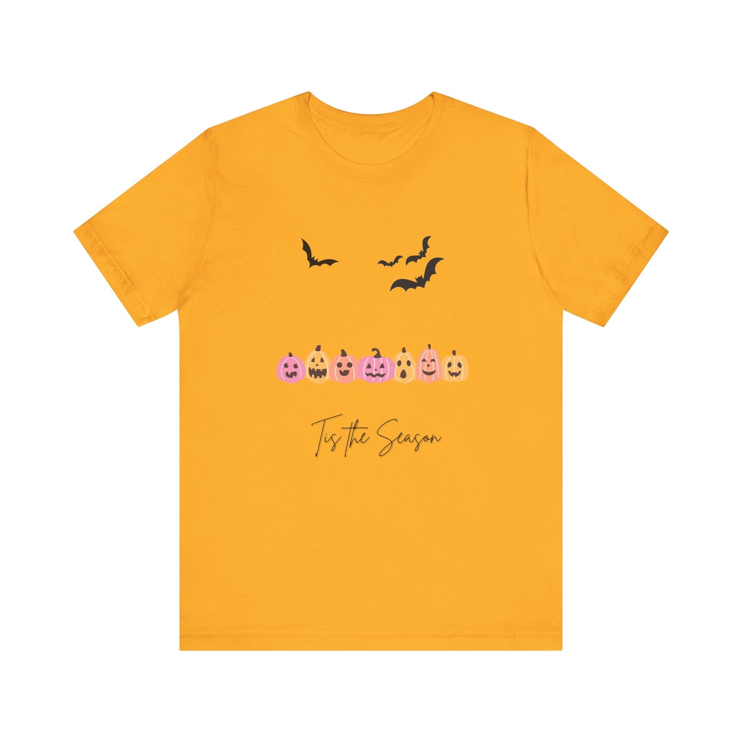 Tis The Season Halloween Pink Unisex Jersey Short Sleeve Tee