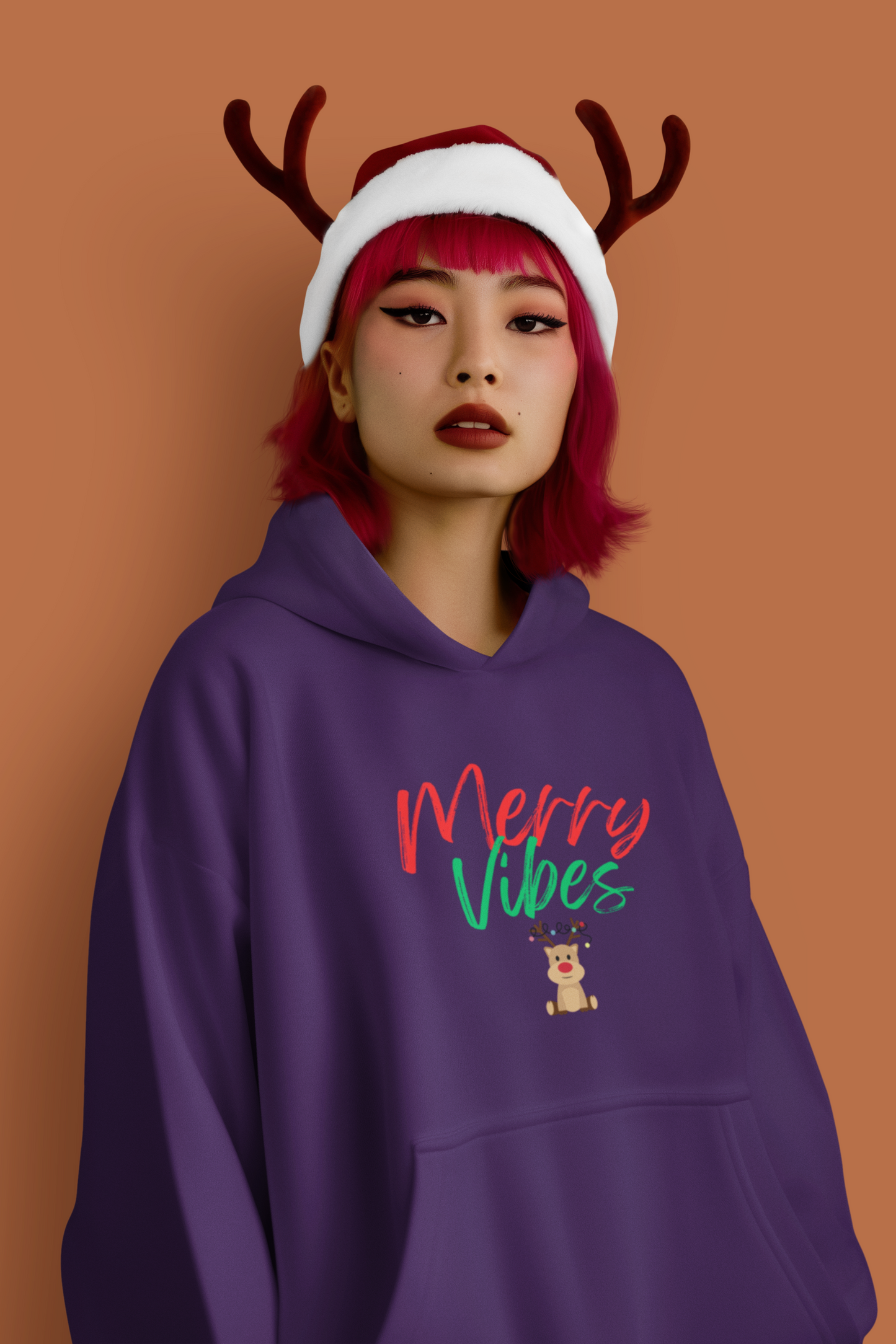 Merry Vibes Hoodie, Merry Vibes Sweatshirt, Christmas Family, Christmas Women, Funny Christmas Sweater, Christmas Vibe, Merry Christmas Hooded Sweatshirt