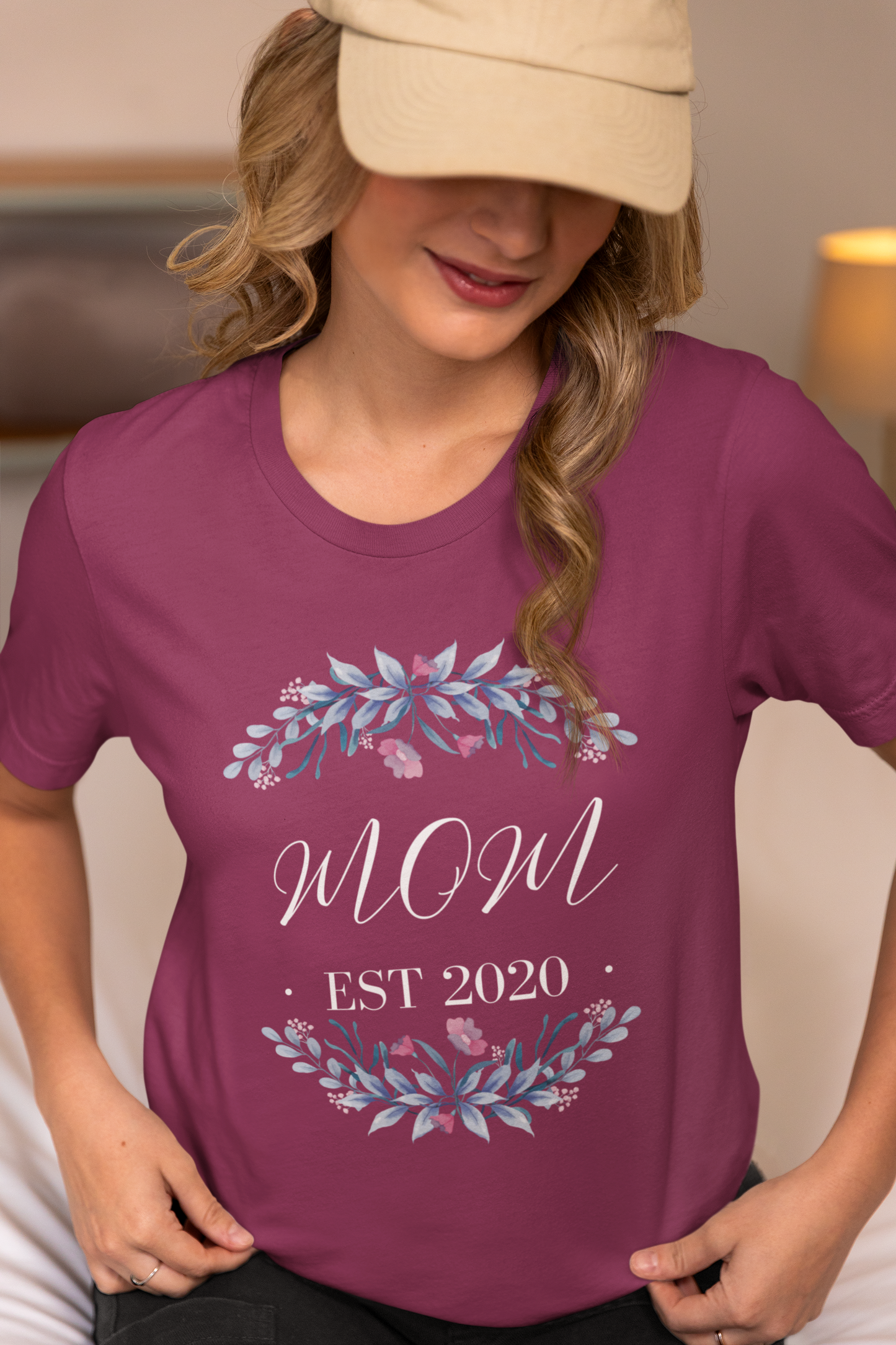 Floral Mom EST 2020 Tee- Mother's Day Gift