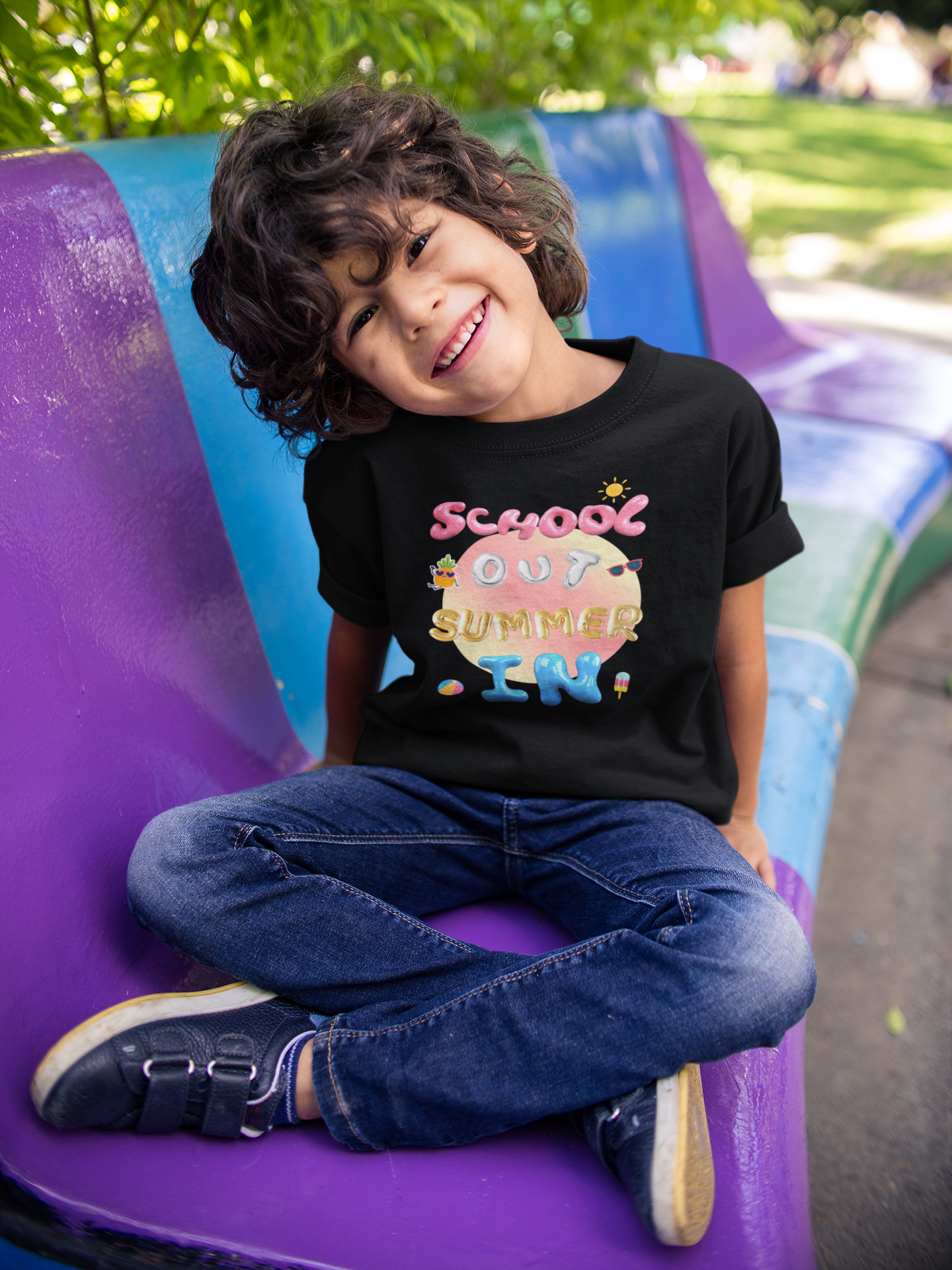 School Out Summer In Jersey Short Sleeve Tee- SummerVibes
