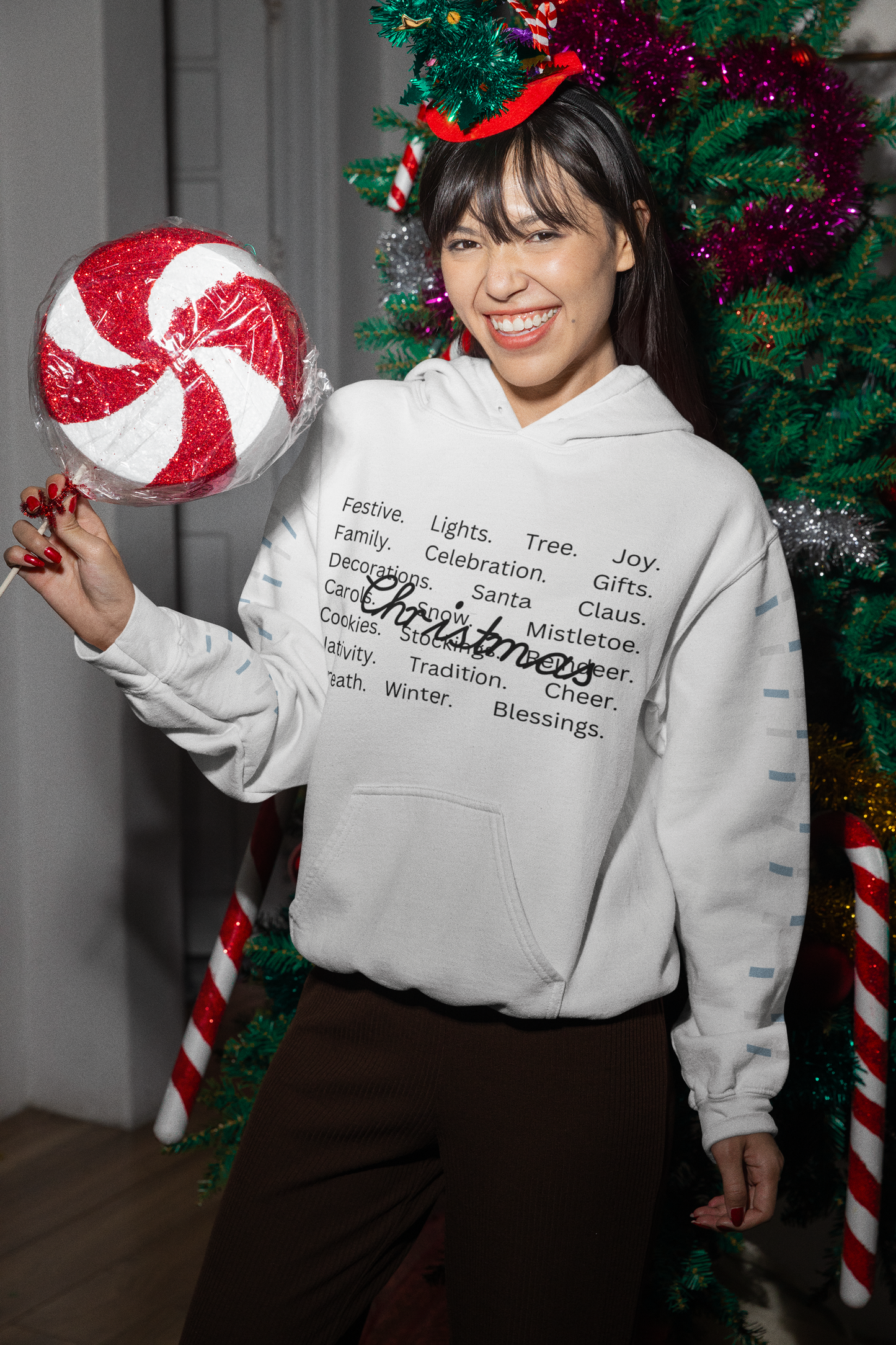 Comfort Colors Christmas Words Hoodie, Christmas Squad Tee, Christmas Vibe Tee, Christmas Outfit, Xmas Holiday Hoodie, Family Christmas Pjs, Hooded Sweatshirt