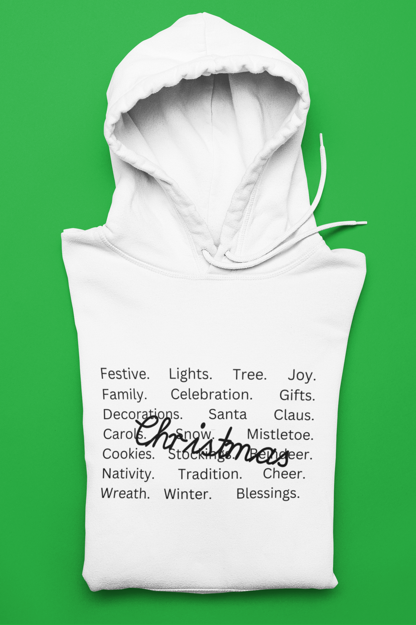 Comfort Colors Christmas Words Hoodie, Christmas Squad Tee, Christmas Vibe Tee, Christmas Outfit, Xmas Holiday Hoodie, Family Christmas Pjs, Hooded Sweatshirt