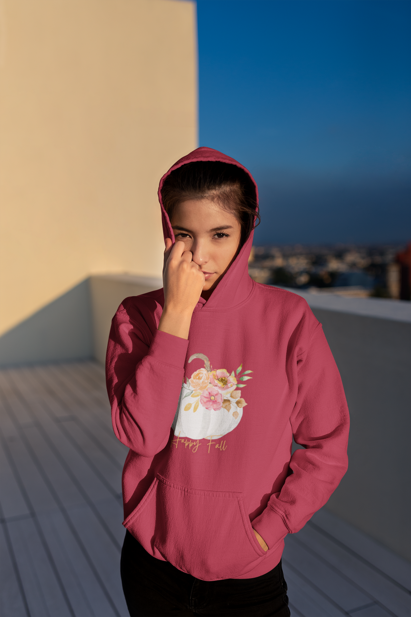 Watercolor Pumpkin Hoodie, Colorful Pumpkin Hoodie, Watercolor Pumpkins, Halloween Shirt, Autumn Hoodie, Cute Fall Hoodie, Gift For Halloween, Hooded Sweatshirt