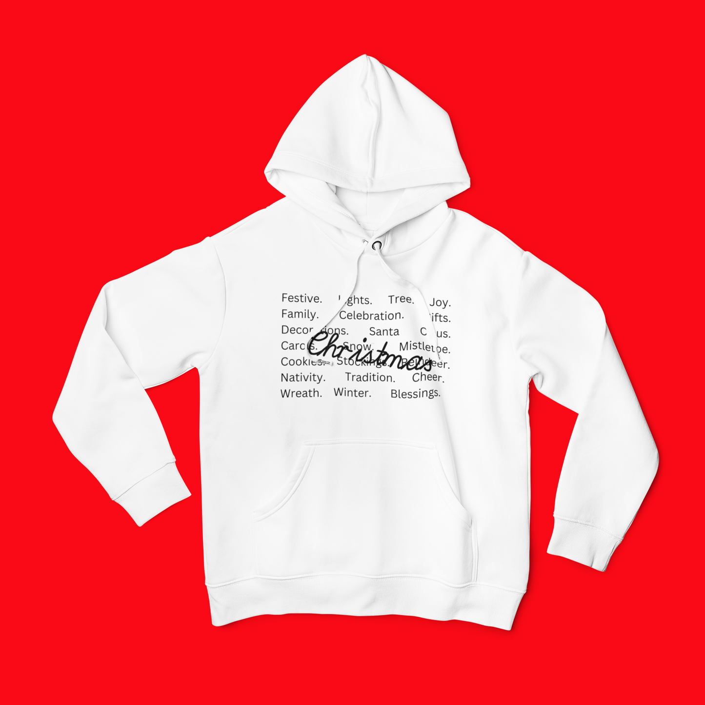 Comfort Colors Christmas Words Hoodie, Christmas Squad Tee, Christmas Vibe Tee, Christmas Outfit, Xmas Holiday Hoodie, Family Christmas Pjs, Hooded Sweatshirt
