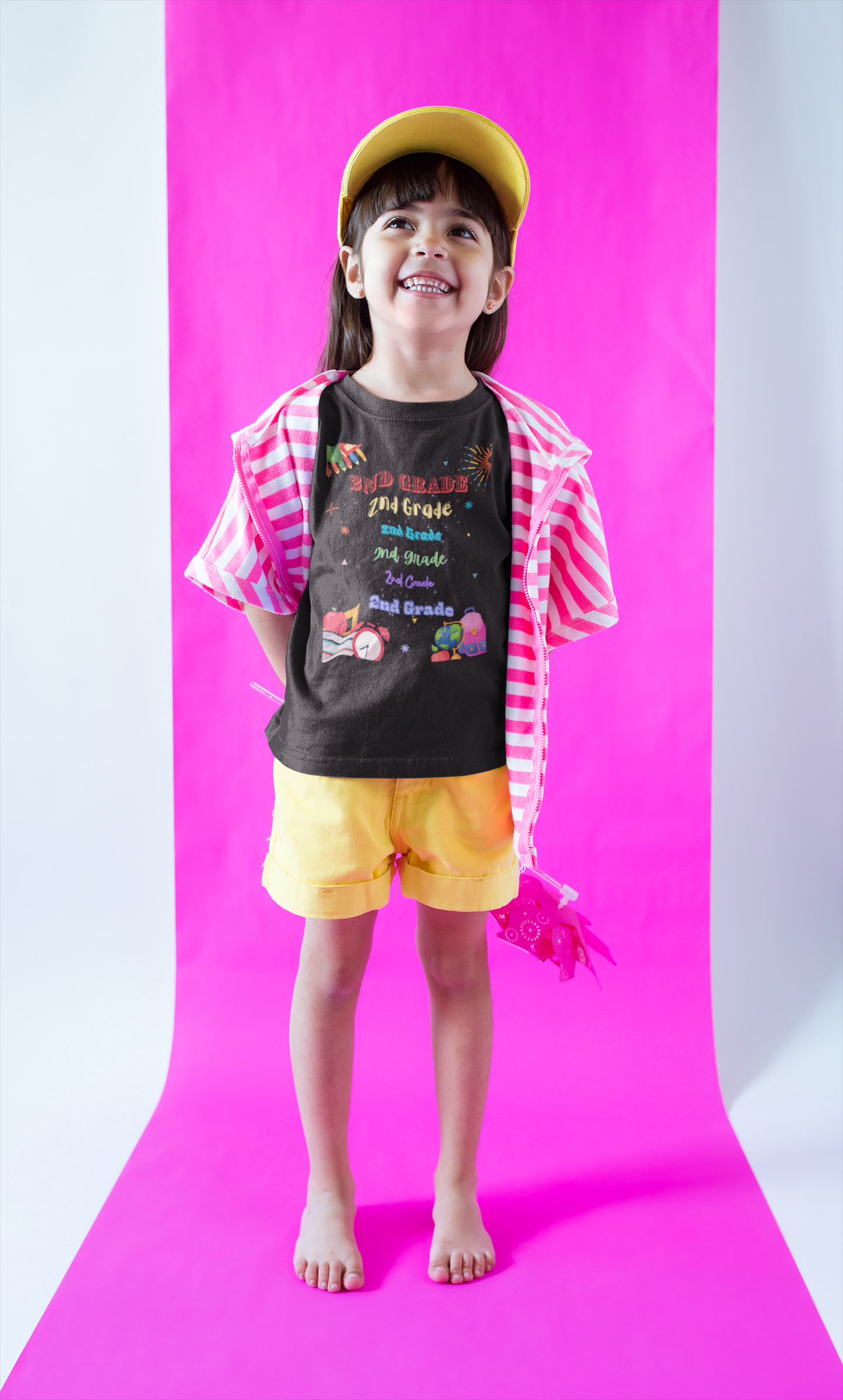 2nd Grade Kids Tee Fun & Colorful Heavy Cotton™ Shirt