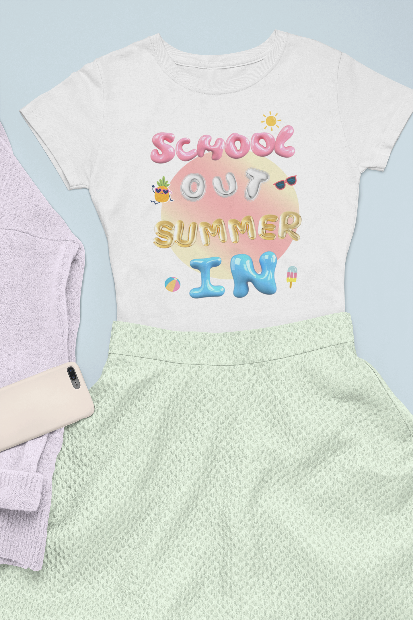 School Out Summer In Jersey Short Sleeve Tee- SummerVibes