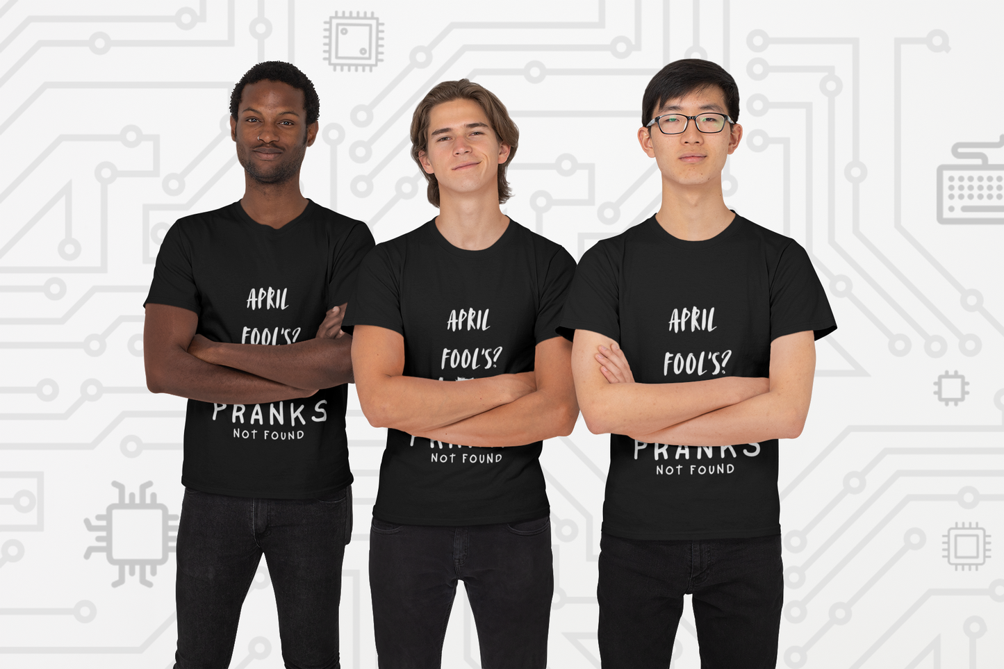 April Fools 404 Pranks Not Found- Funny Tech Shirt for Developer