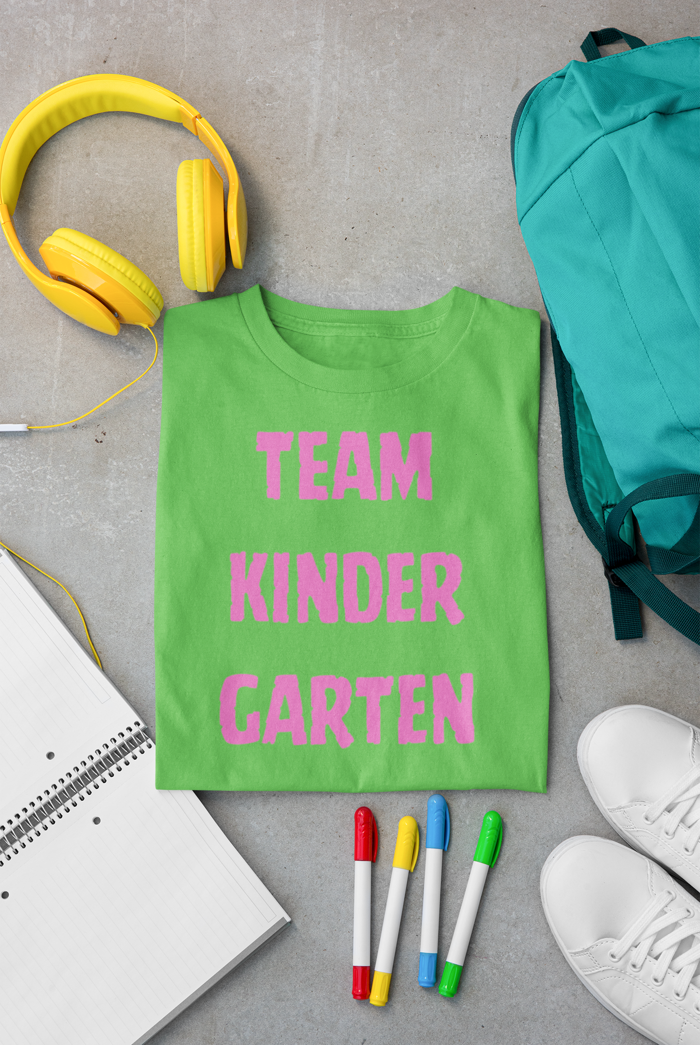 Team Kindergarten Toddler Fine Jersey Tee- Soft Toddler Tee