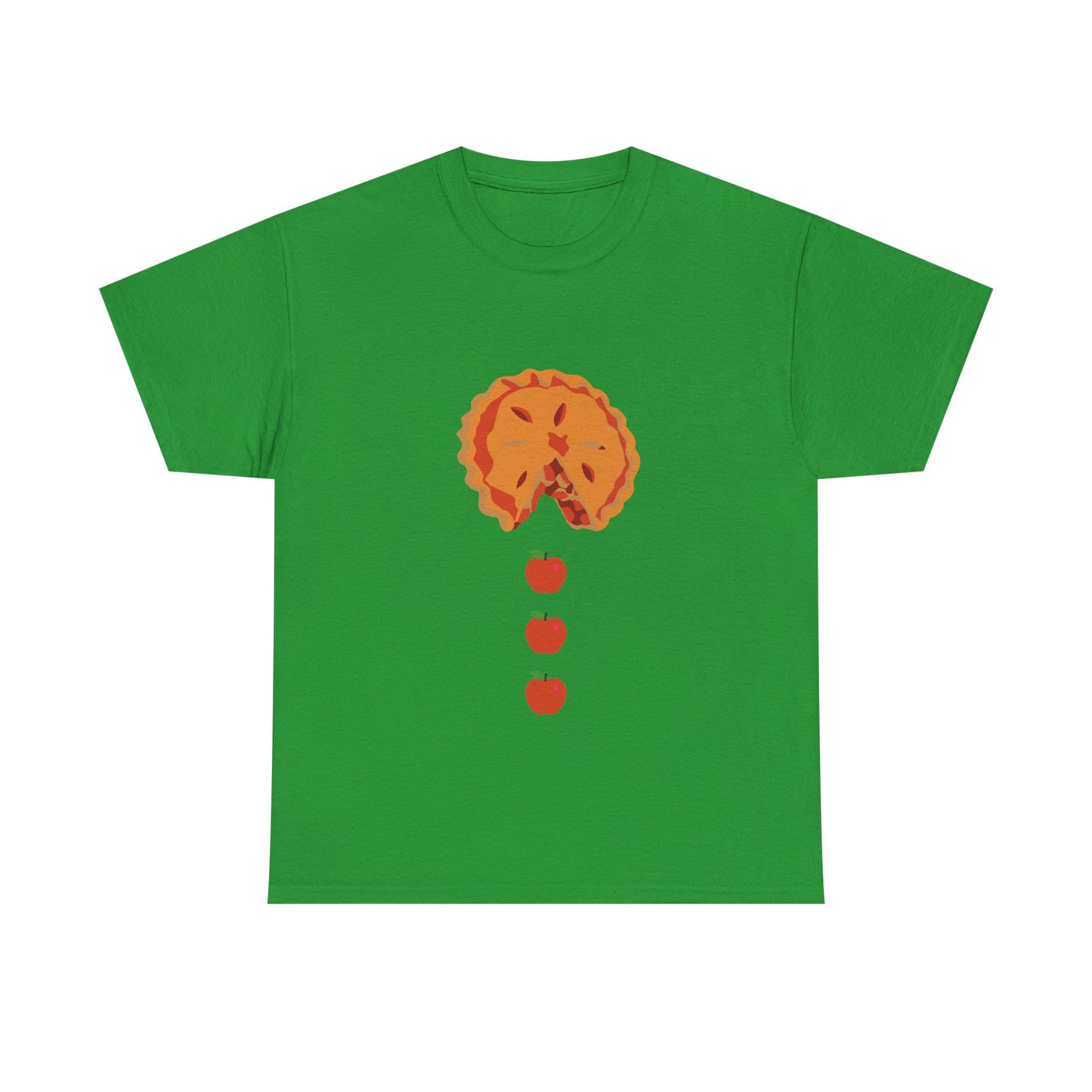 Apple Pacman Unisex Tee - Fun Fall Thanksgiving Theme Shirt