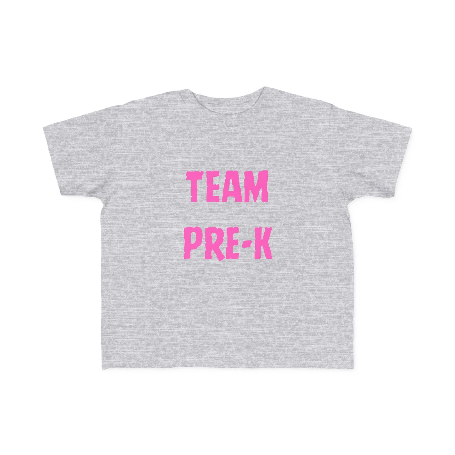 Pink Letters Pre-k Team Toddler Fine Jersey Tee