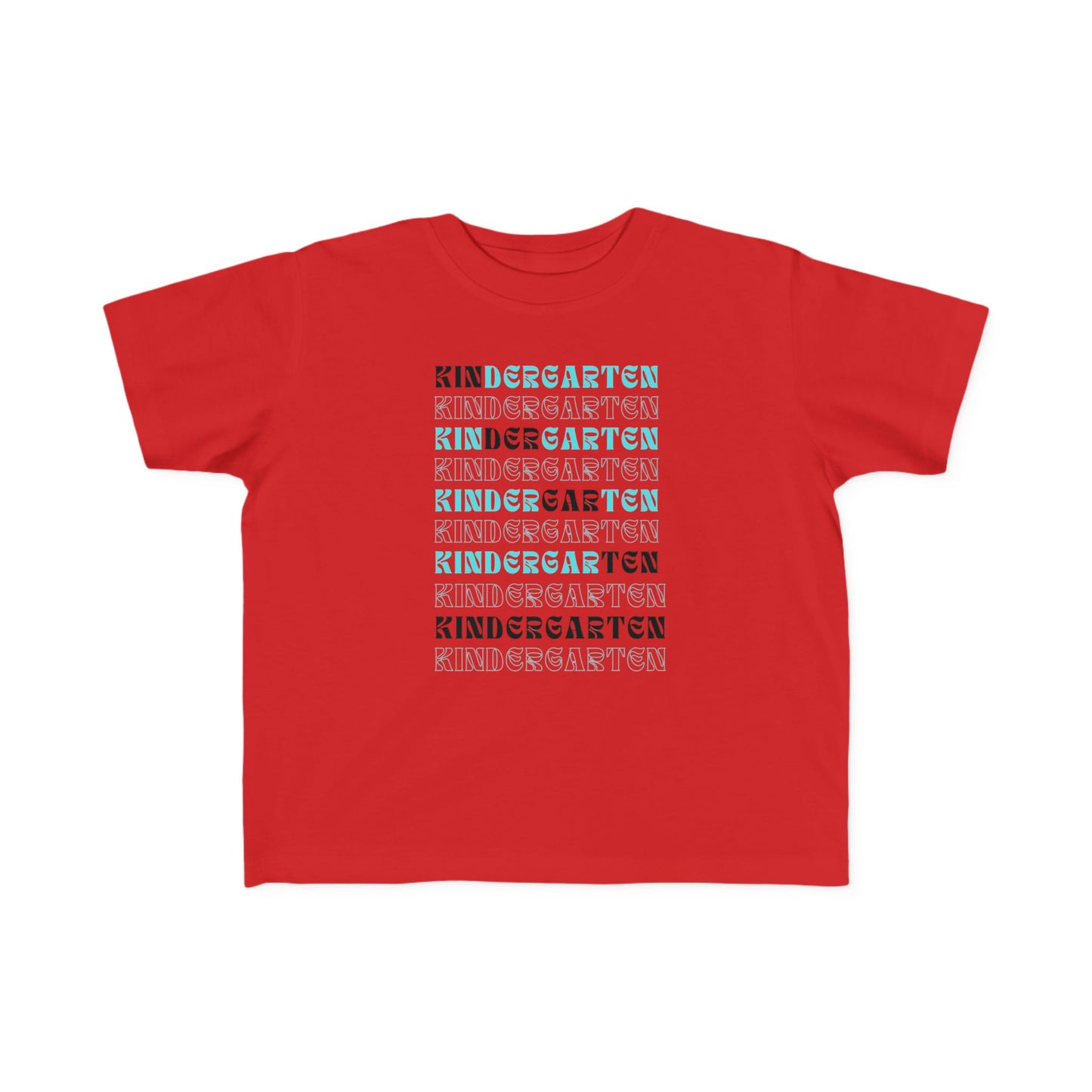 Kin-der-gar-ten Boy Toddler Fine Jersey Tee- Kindergarten Boy Special