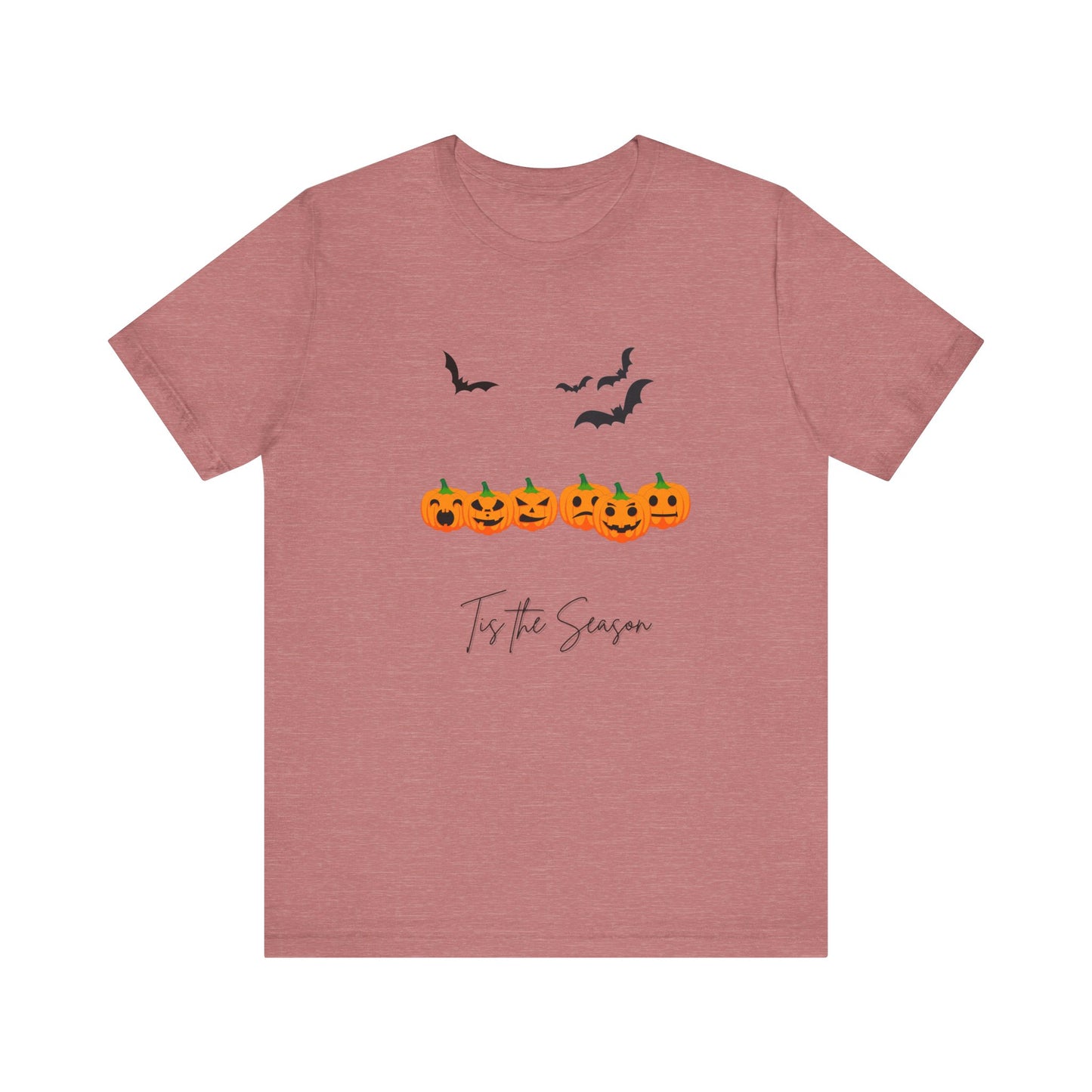 Tis The Season Halloween Golden Pumpkins Unisex Jersey Short Sleeve Tee