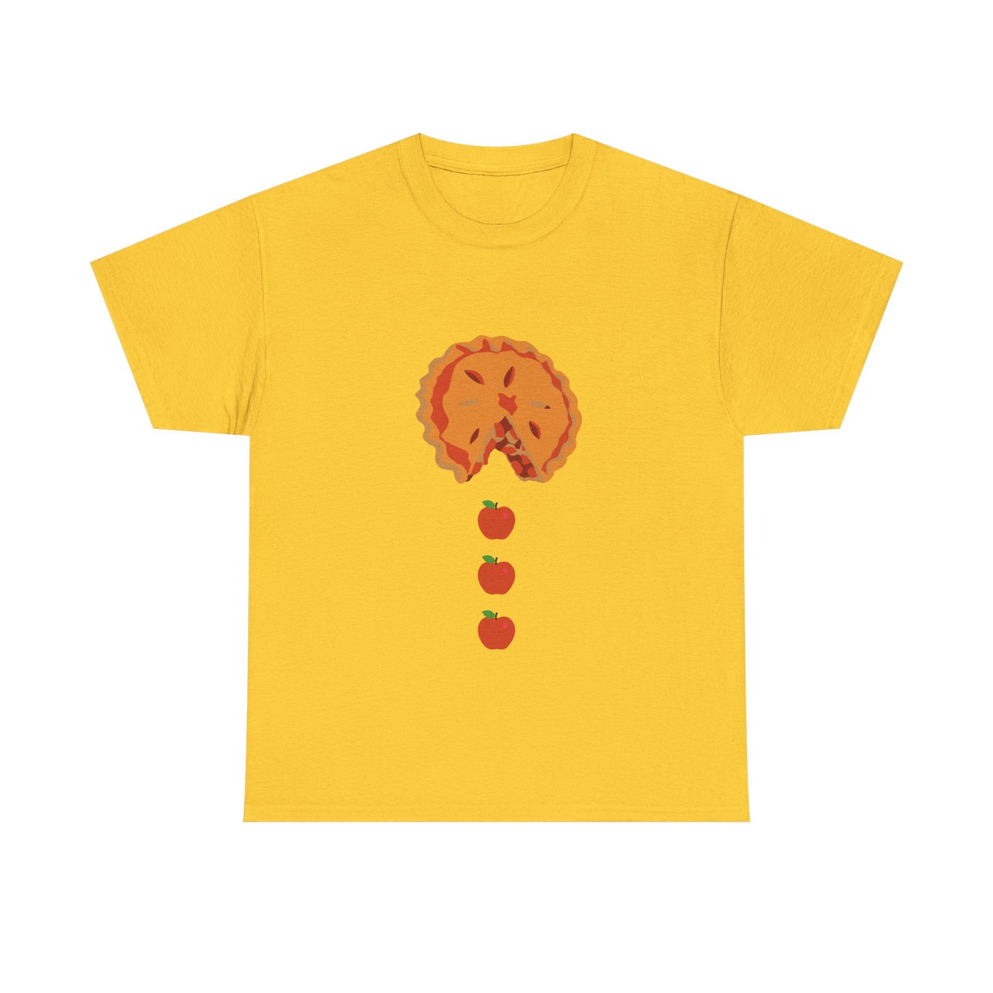 Apple Pacman Unisex Tee - Fun Fall Thanksgiving Theme Shirt