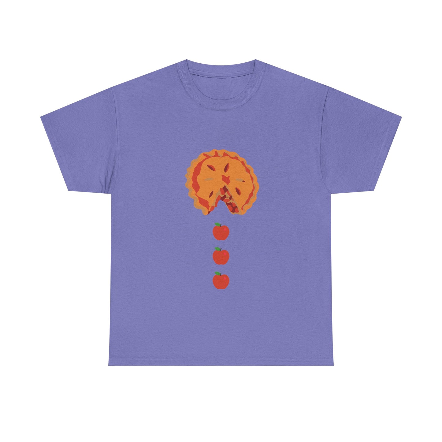 Apple Pacman Unisex Tee - Fun Fall Thanksgiving Theme Shirt