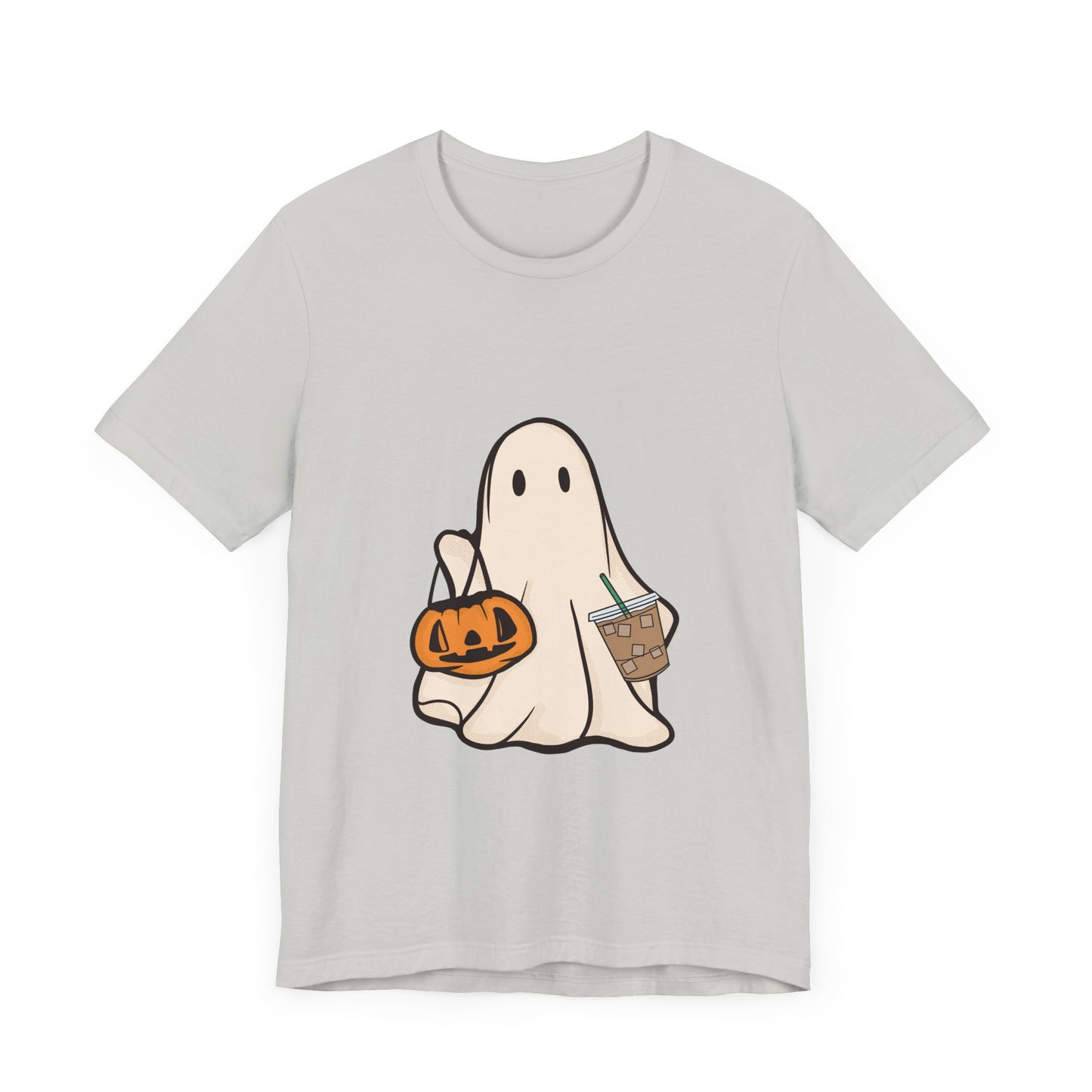 Сute Ghost Coffee Shirt Unisex Jersey Short Sleeve Tee