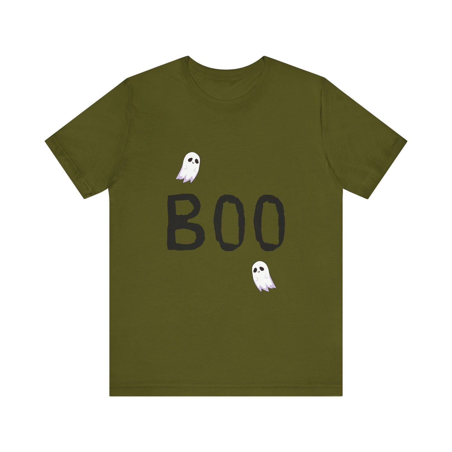 Boo + Ghosts Halloween Unisex Jersey Short Sleeve Tee