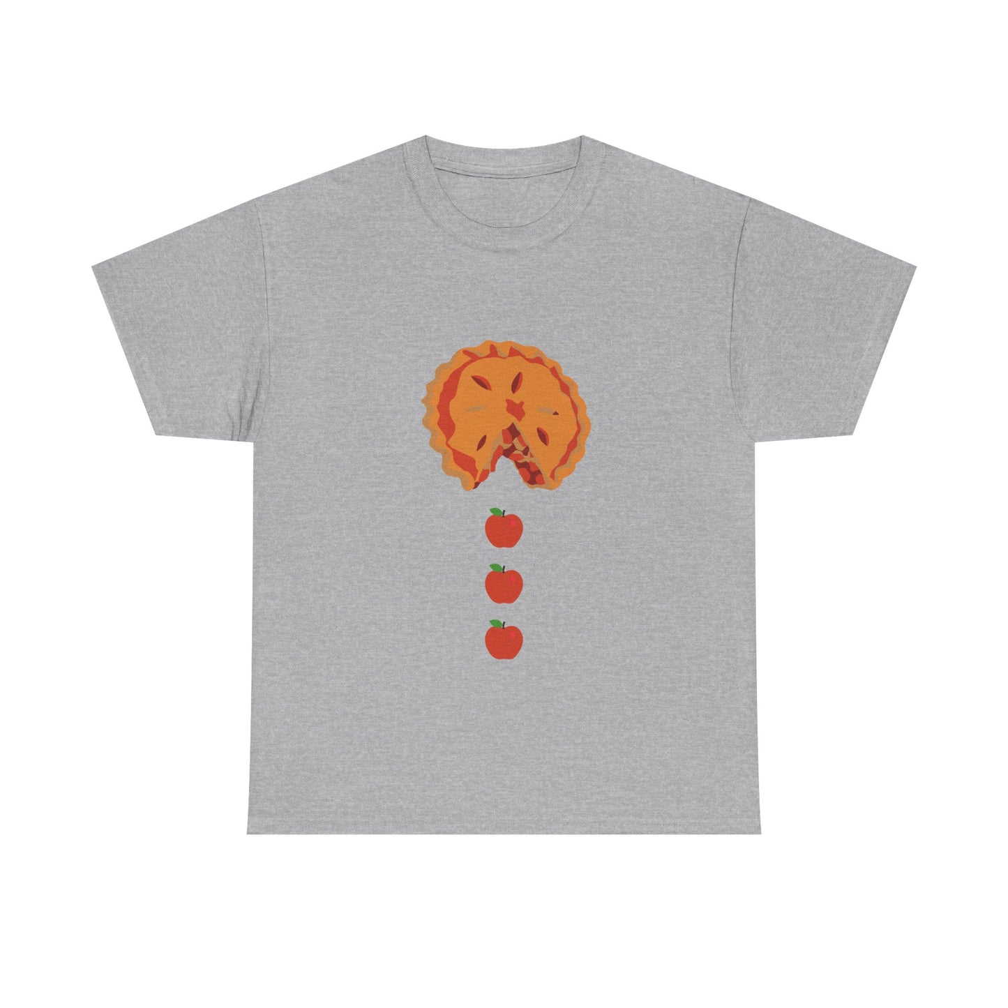 Apple Pacman Unisex Tee - Fun Fall Thanksgiving Theme Shirt