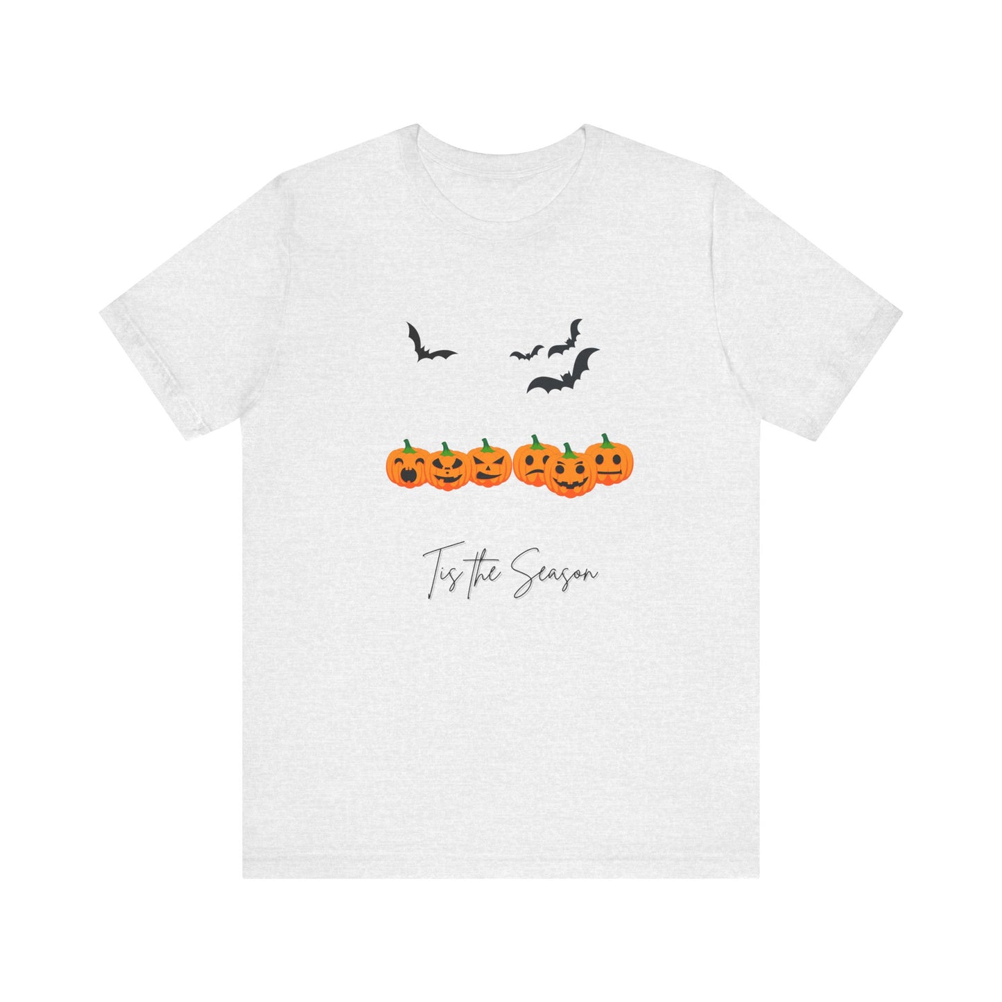 Tis The Season Halloween Golden Pumpkins Unisex Jersey Short Sleeve Tee